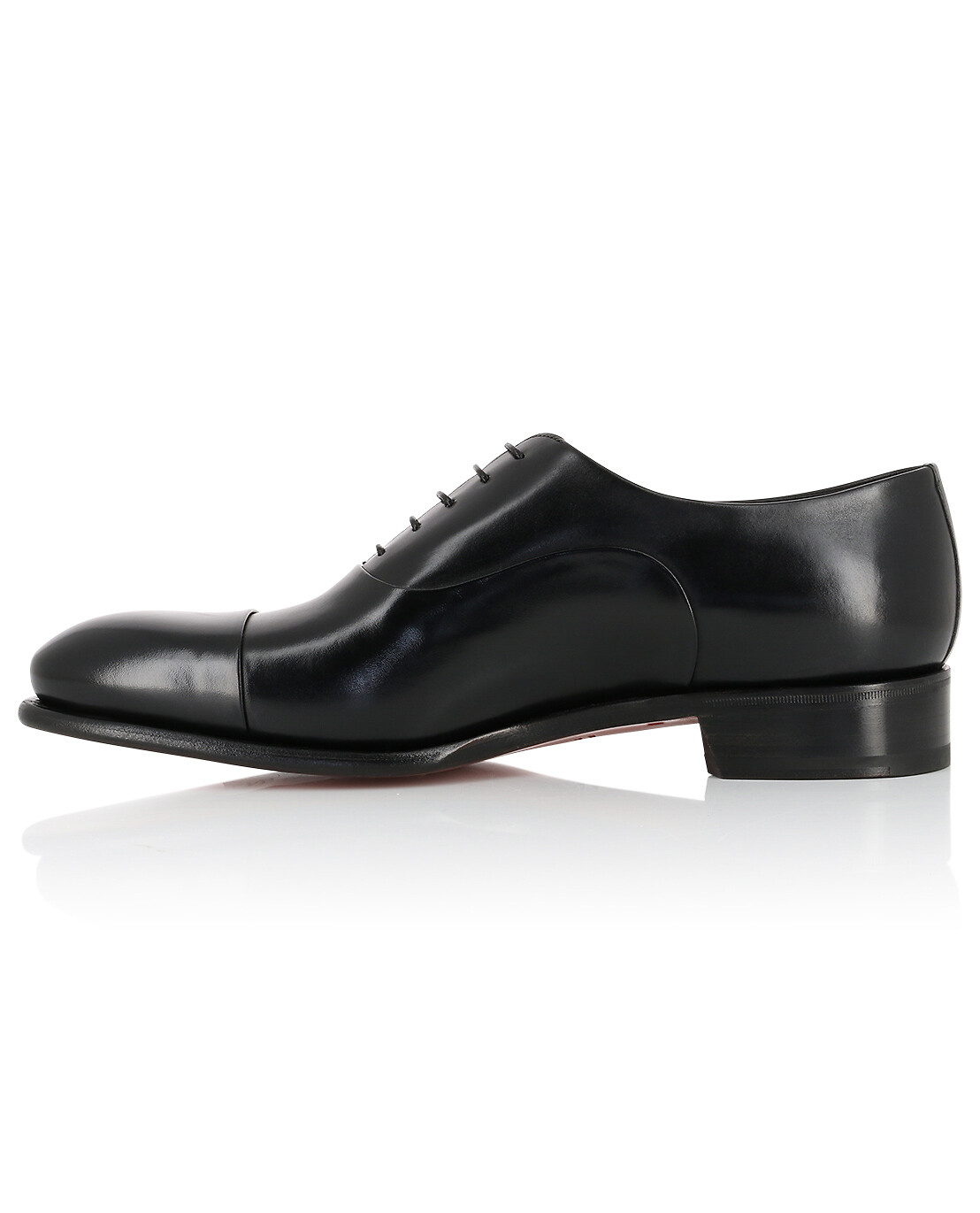 SANTONI Richelieus en cuir lisse Homme NOIR 3