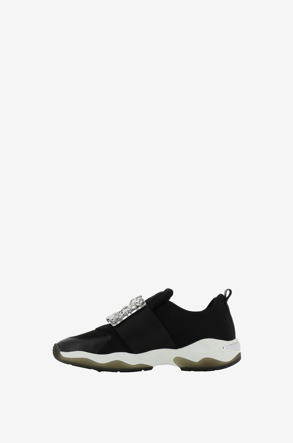 KURT GEIGER LONDON Lucia neopren slip-on sneakers with crystals Women BLACK 3