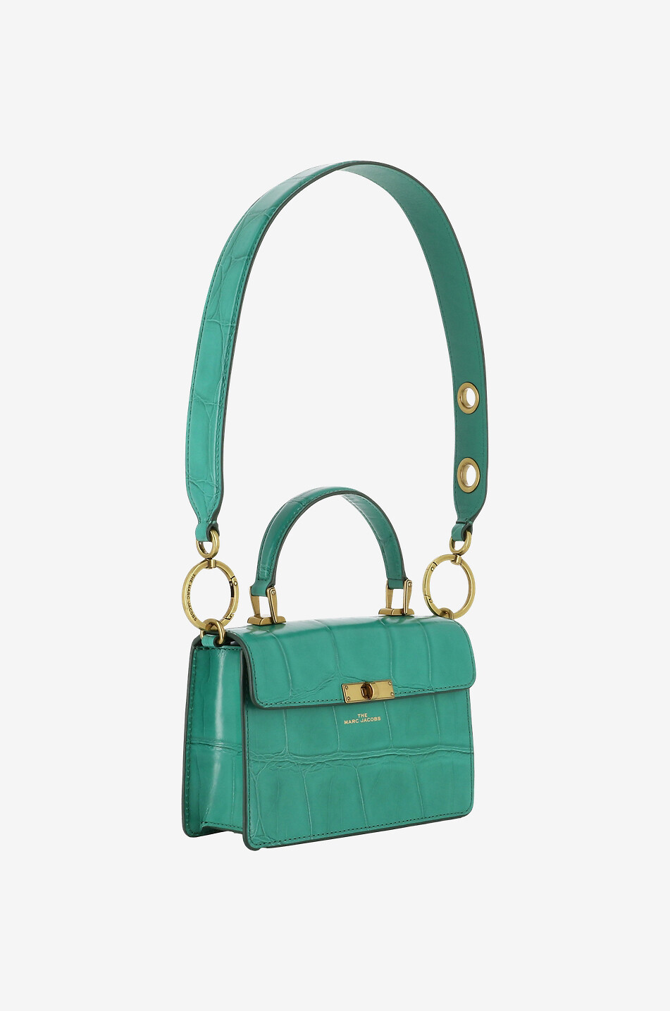 MARC JACOBS The Downtown textured leather handbag Women GREEN 5
