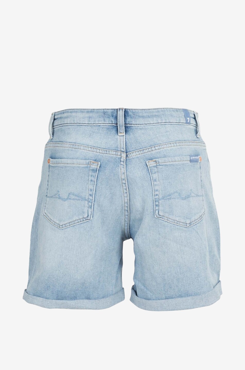 Short taille haute en jean Boy Blurred