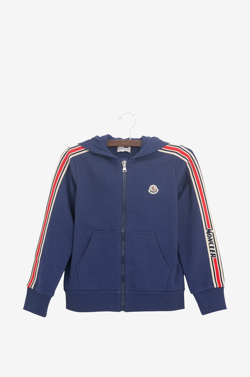 Track suit with striped jacquard logo band