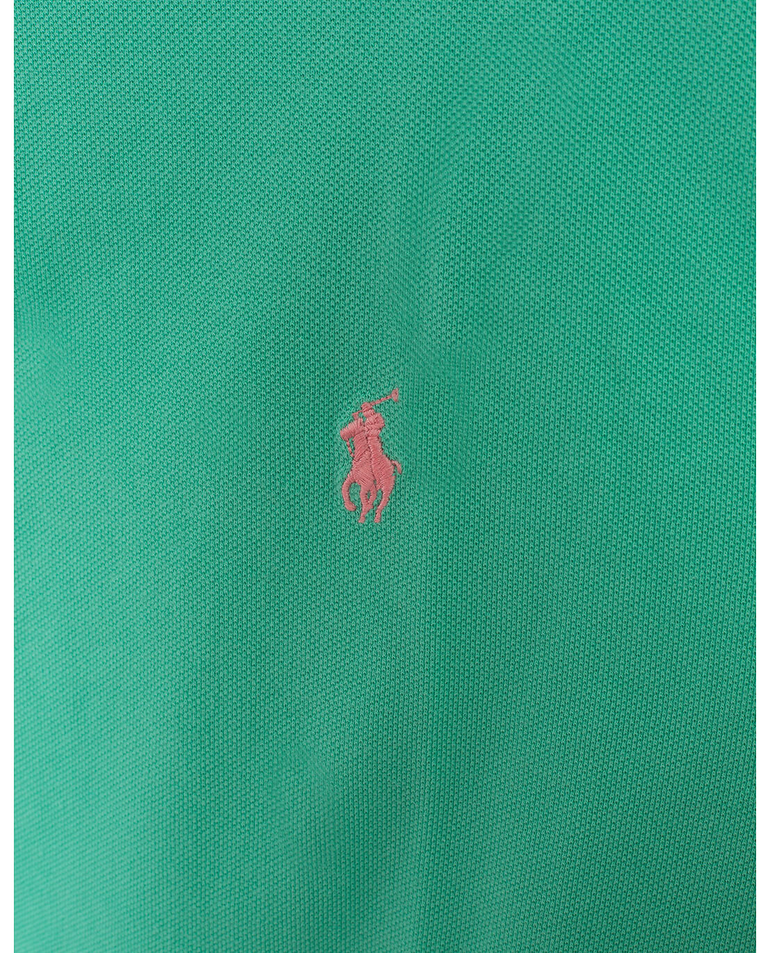 POLO RALPH LAUREN Pony logo cotton piqué short-sleeved polo shirt Men GREEN 3