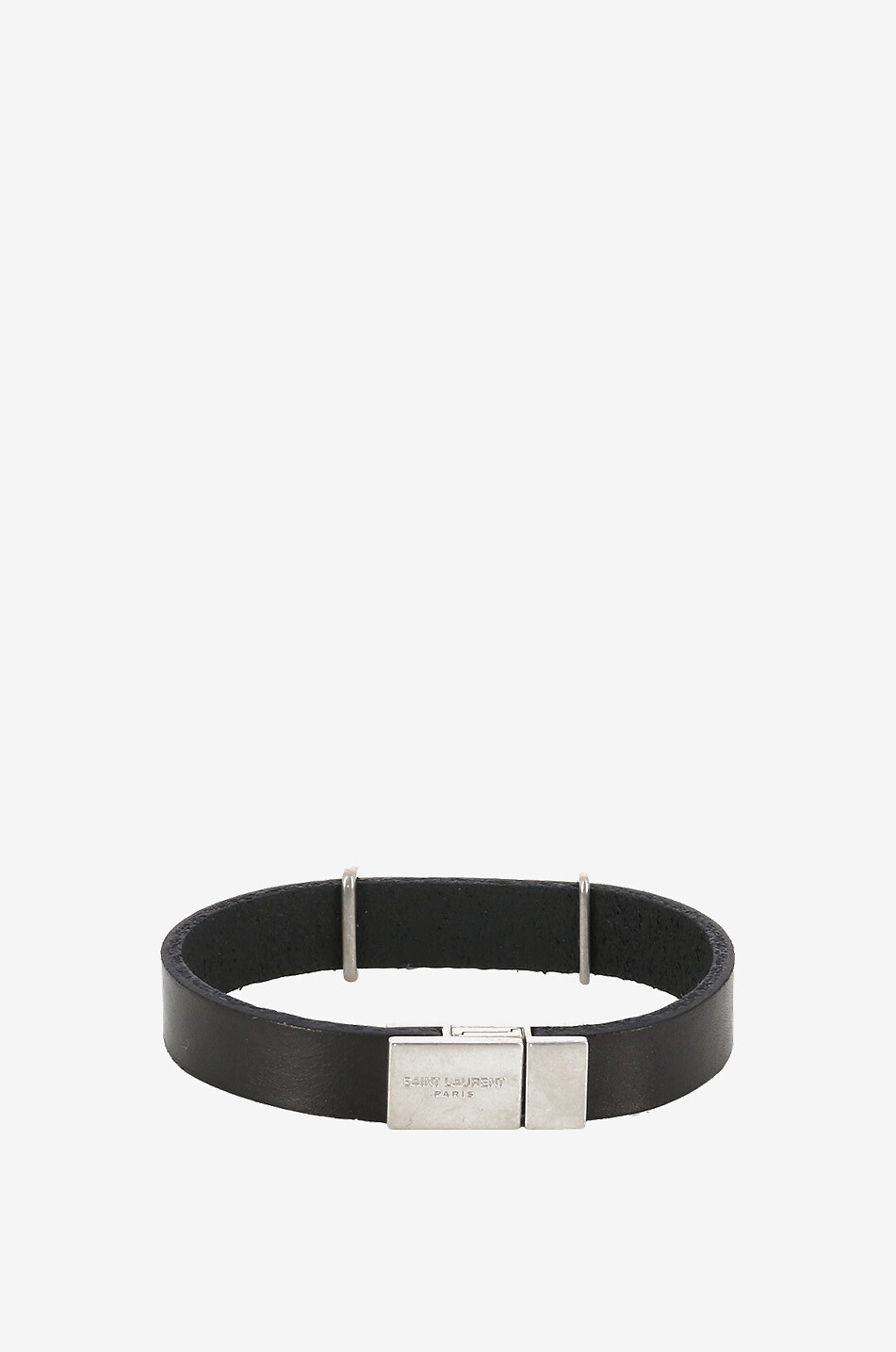 SAINT LAURENT PARIS Lederarmband mit Monogramm Opyum Damen SCHWARZ 2