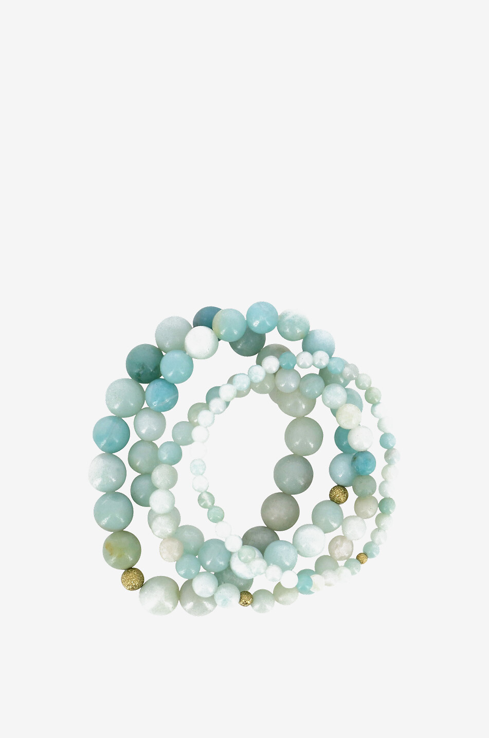 Set aus 4 Stein-Armbändern