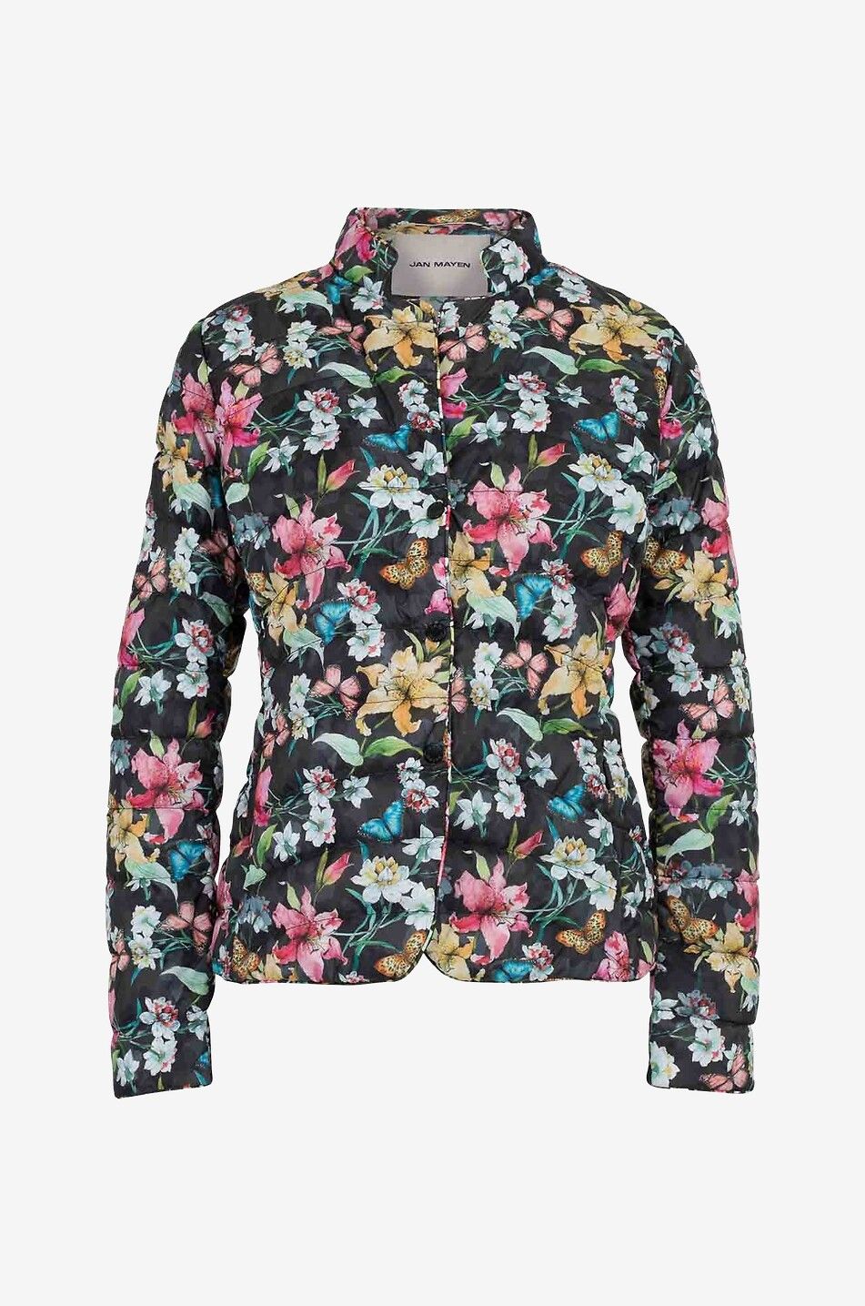 JAN MAYEN Light floral print down jacket Women MULTI COLOURED 1