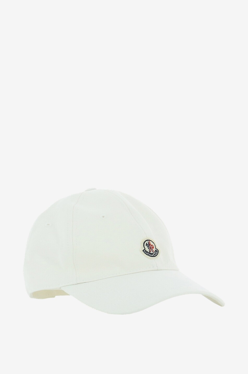 MONCLER Logo embroidered baseball cap Boy WHITE 2