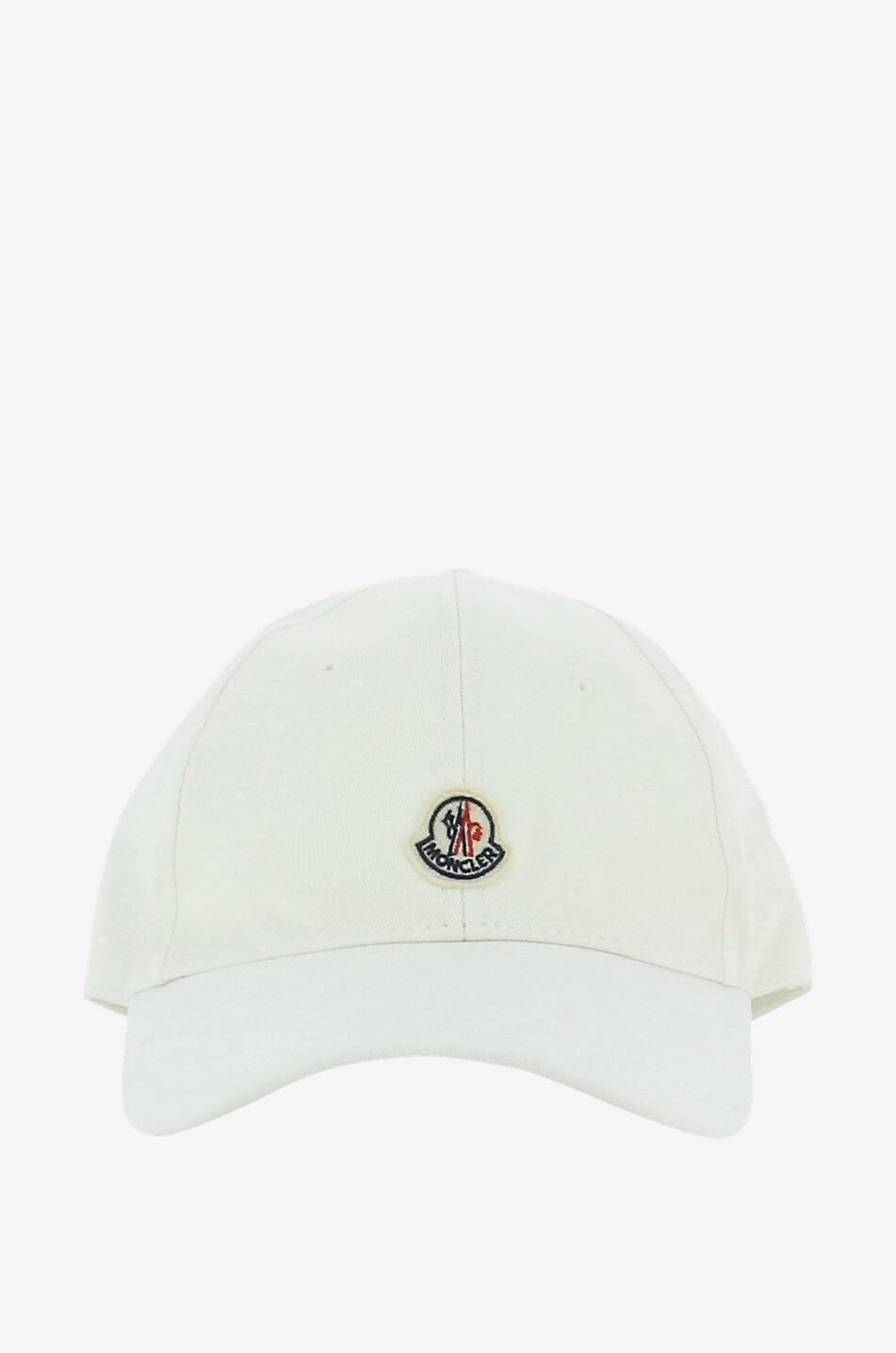 MONCLER Logo embroidered baseball cap Boy WHITE 1