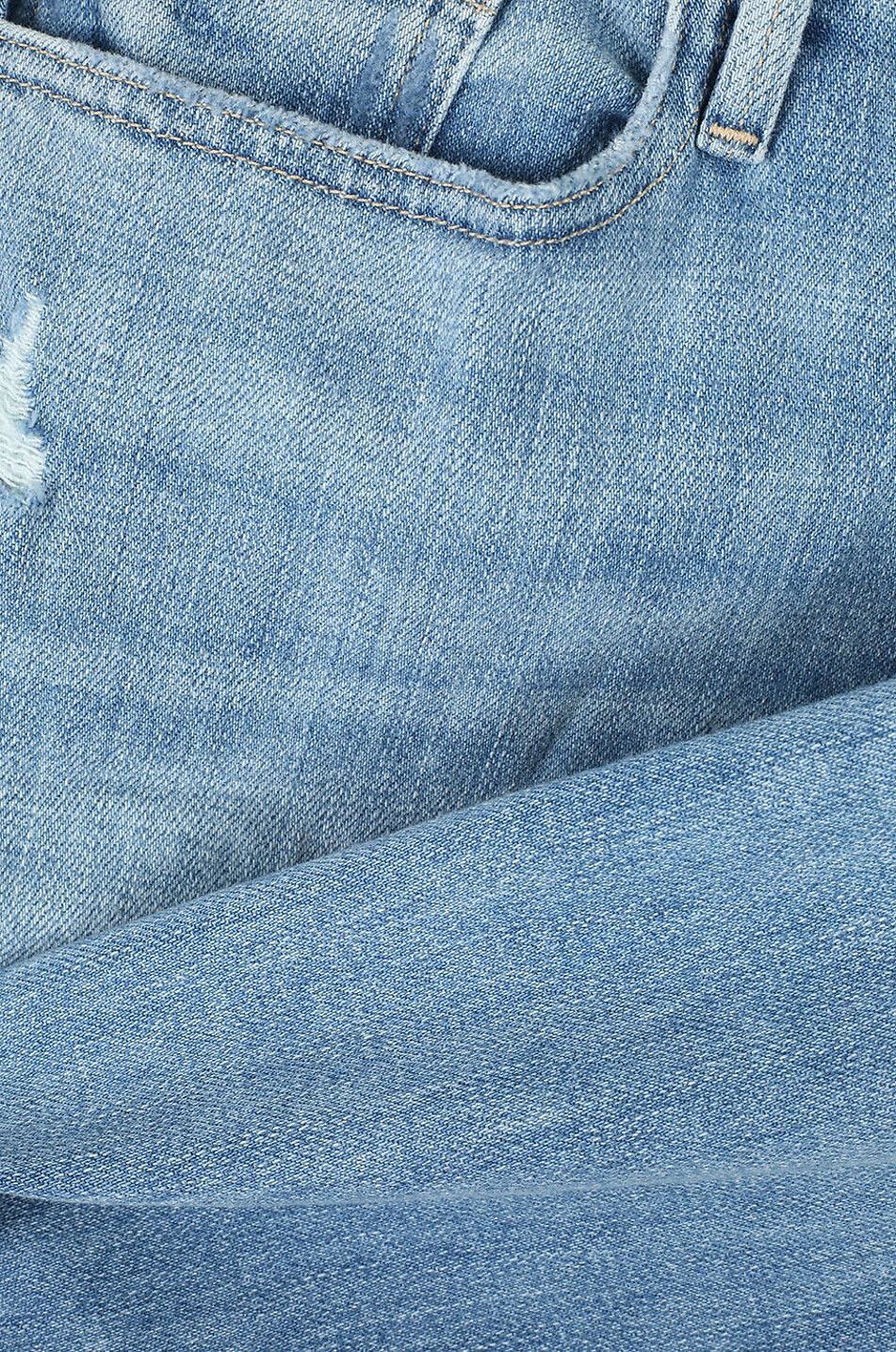 FRAME Verküzte, ausgewaschene Jeans mit Rissen Le Beau Crop Damen BLAU 3