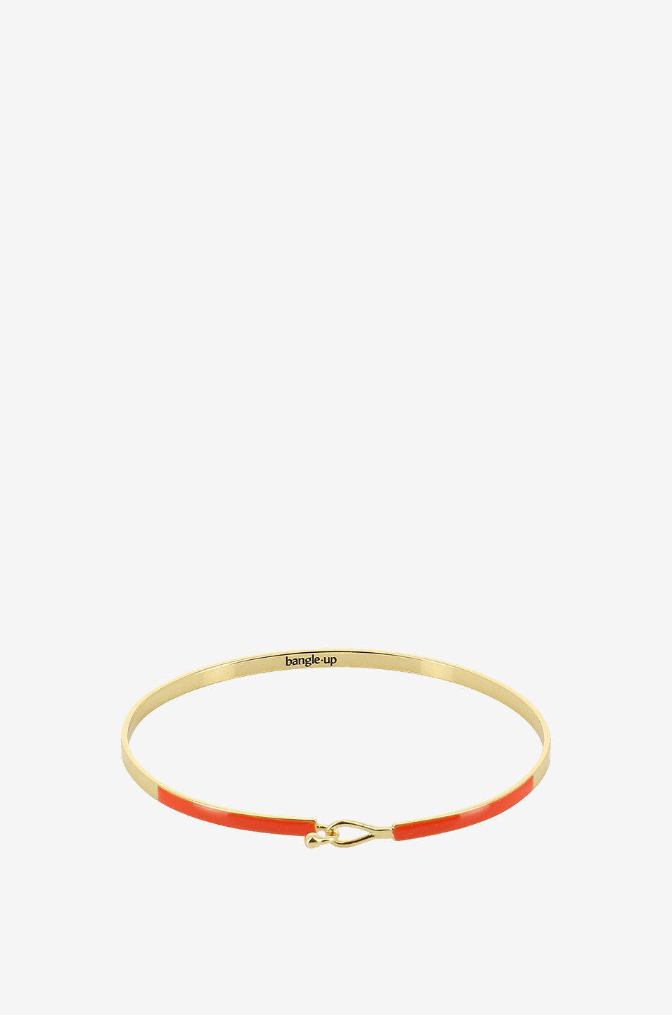 BANGLE UP Lily golden brass bracelet Women DARK ORANGE 2
