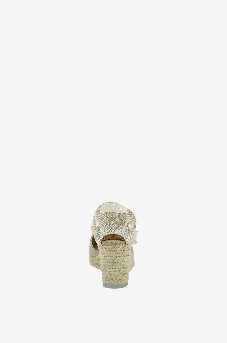 CASTANER Nachhaltige Keil-Espadrilles aus Leder und Stoff Chiara Damen BEIGE 4