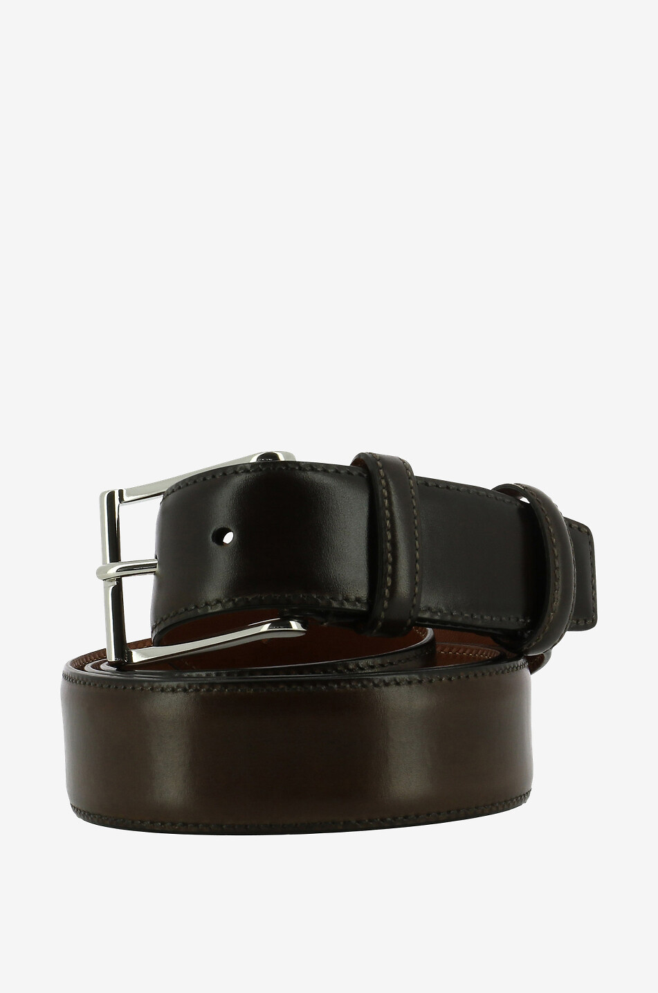 Classic smooth leather belt