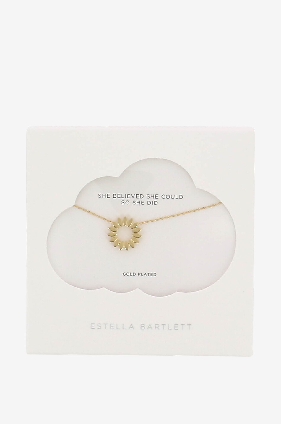 ESTELLA BARTLETT Modern Floral gold plated flower necklace Women GOLDEN 1