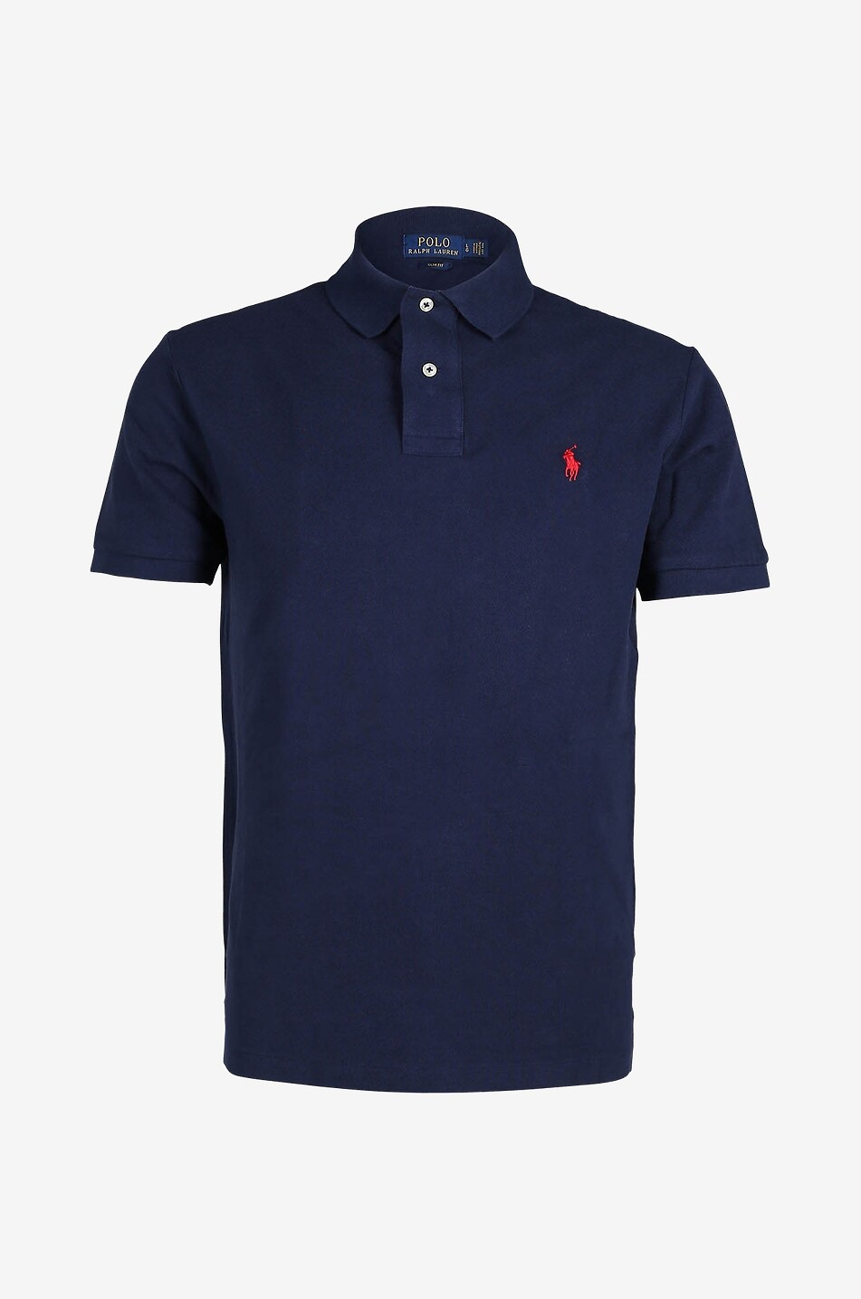 Pony embroidered slim fit cotton piqué polo shirt