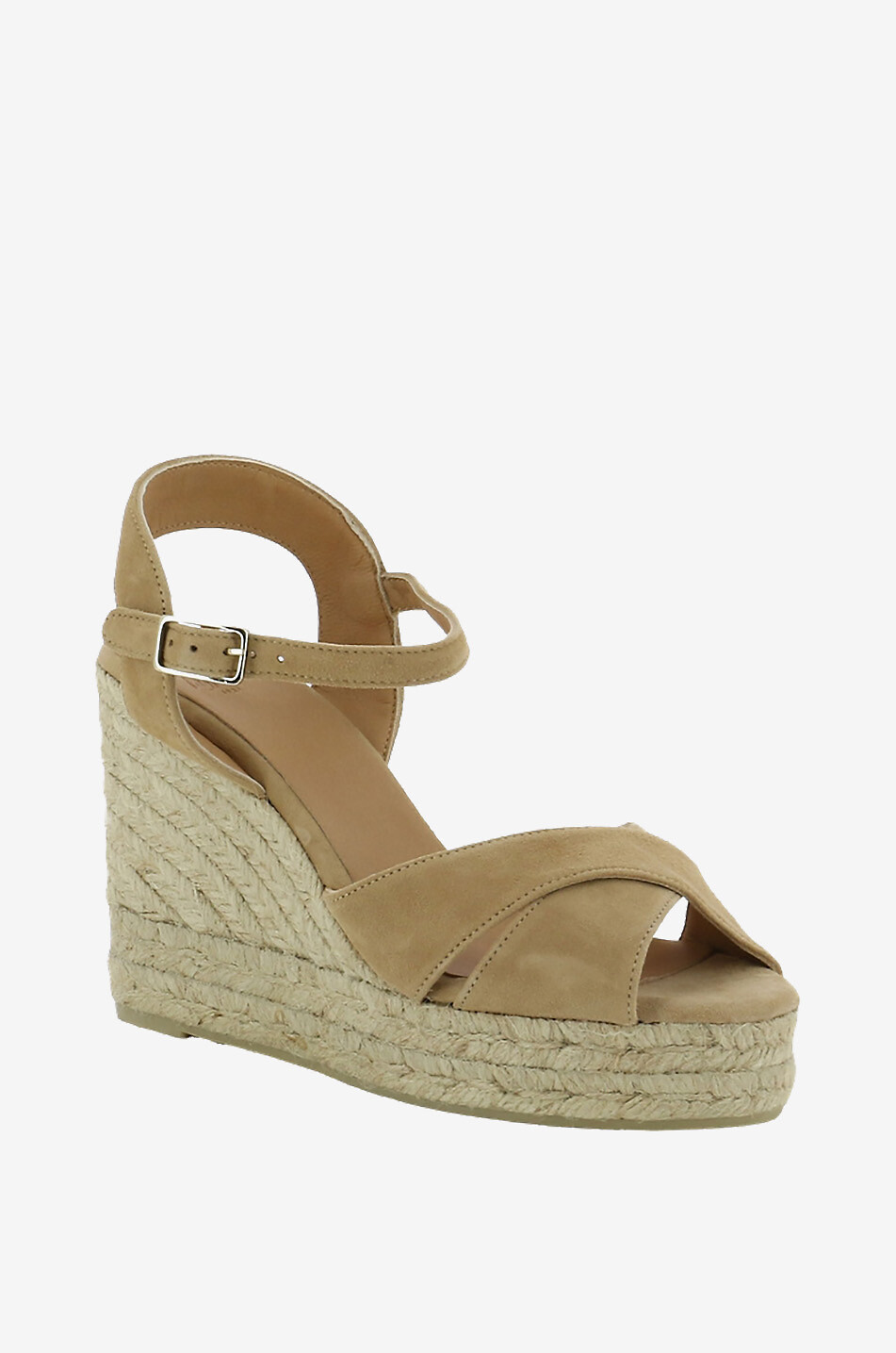 Espadrilles compensées en daim Blaudell