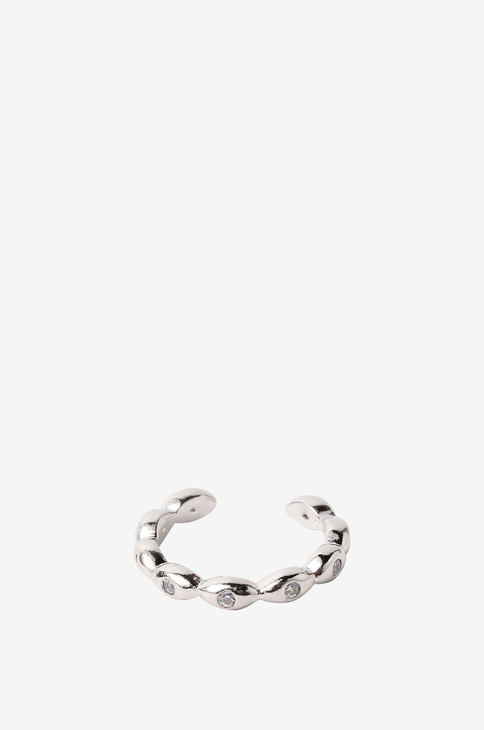 Boucles d'oreilles de serrage plaquées argent 871