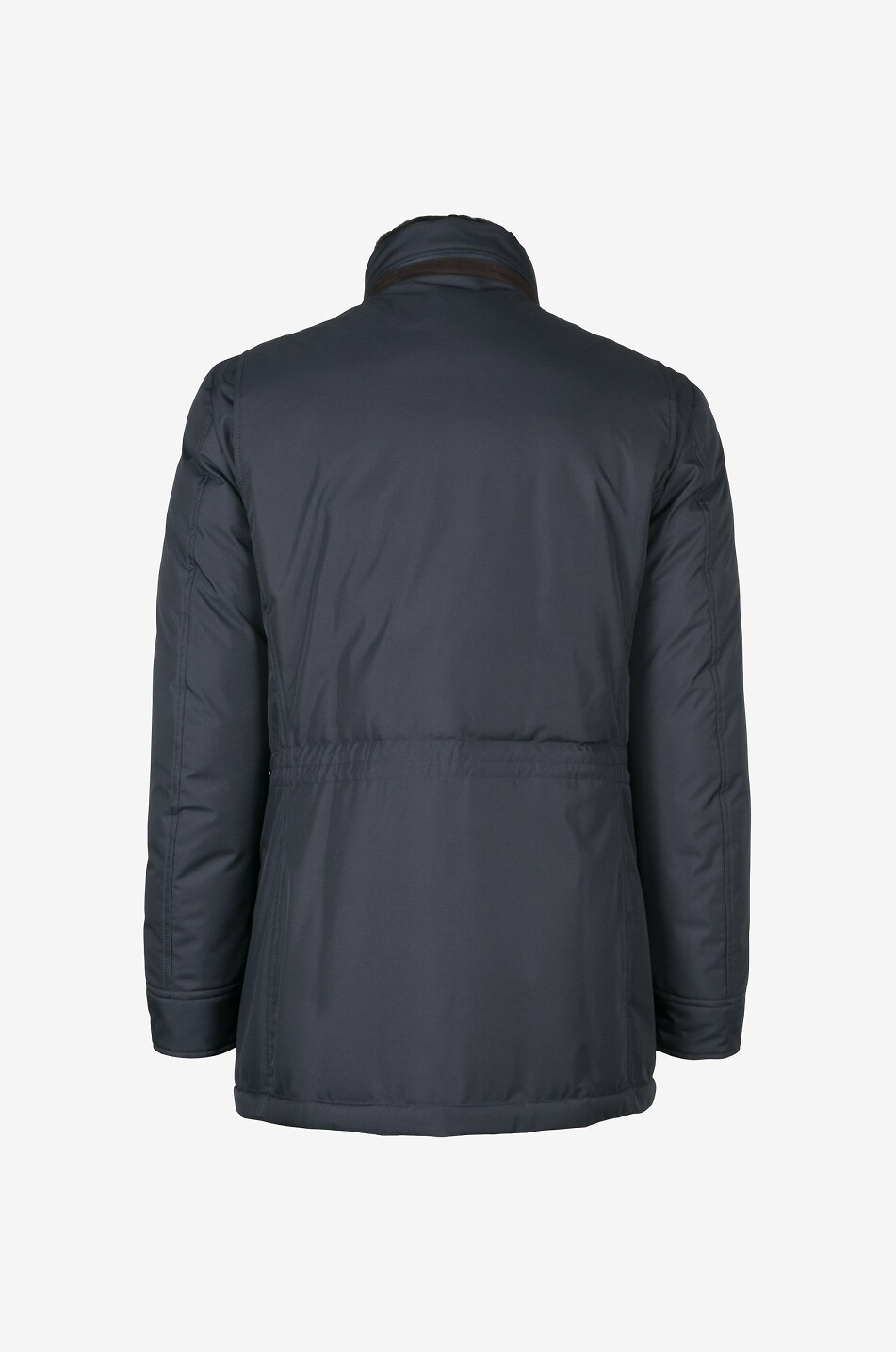 MOORER Bernier-ADS down padded parka with fur trim Men DARK BLUE 2