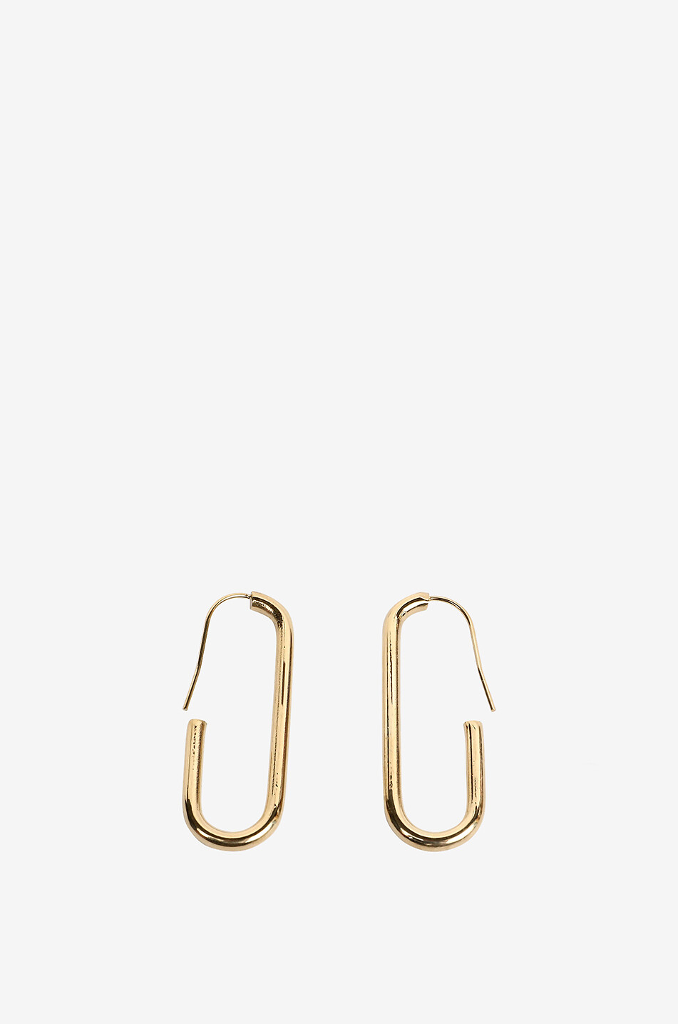 Boucles d'oreilles dorées Maillon Ovale