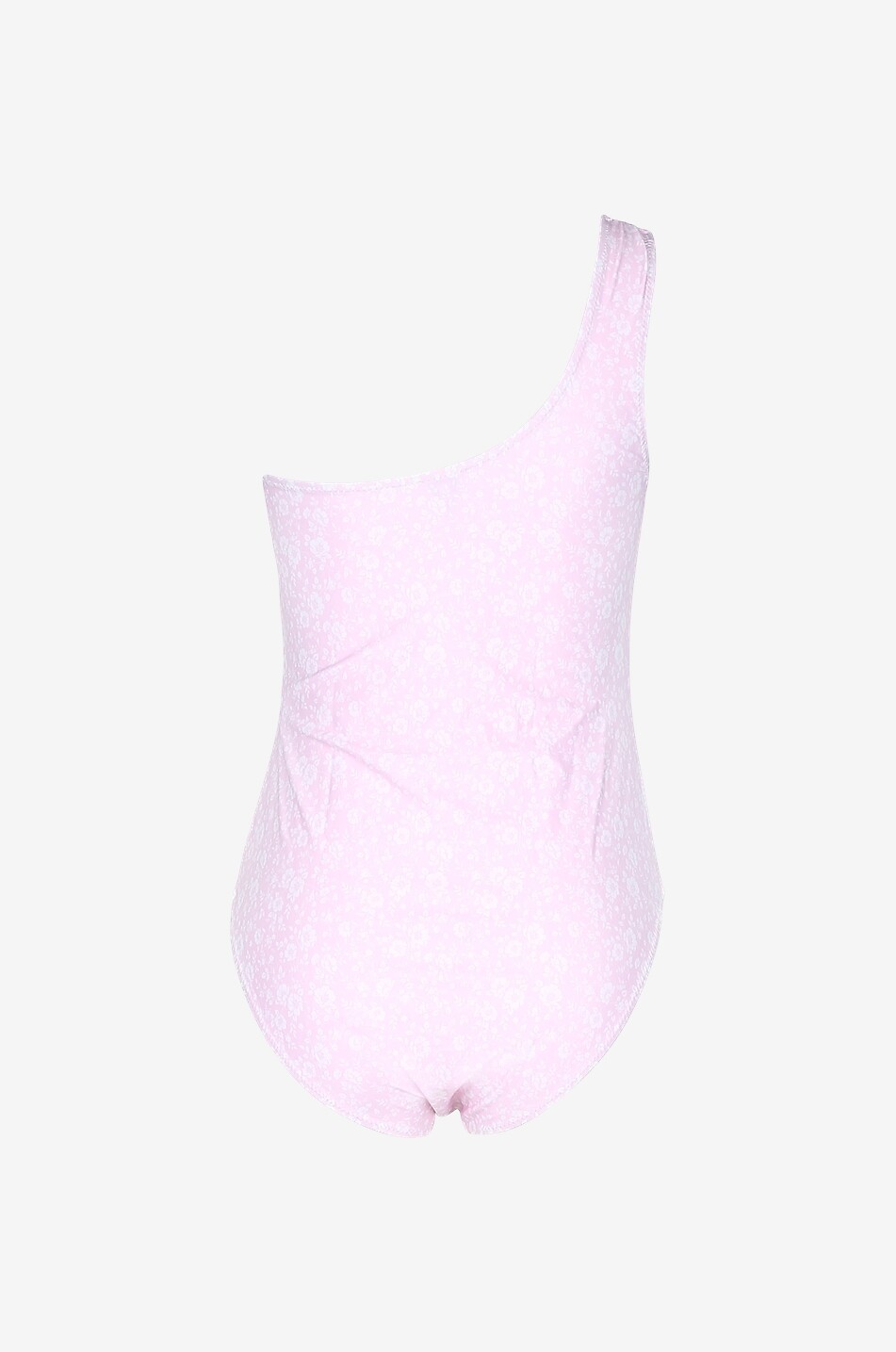 GANNI Asymmetrical Econyl swimsuit with leopard print Women LIGHT PINK 2