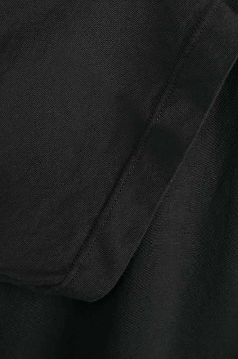 JAMES PERSE Rundhals-Kurzarm-T-Shirt aus leichtem Jersey Herren SCHWARZ 3