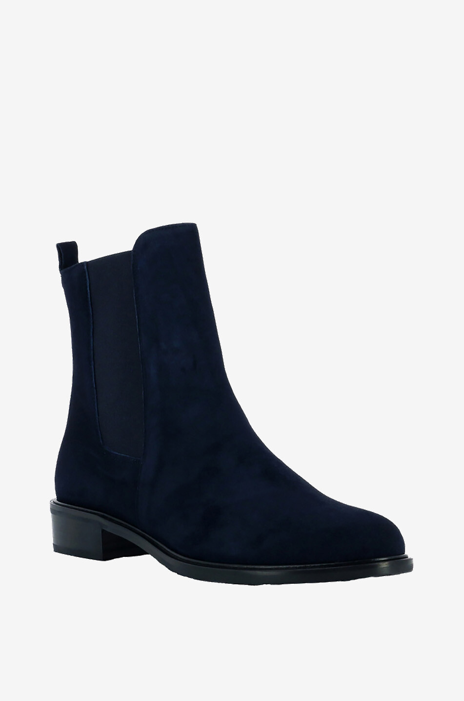 BONGENIE Flache Stiefeletten aus Wildleder Damen DUNKELBLAU 1