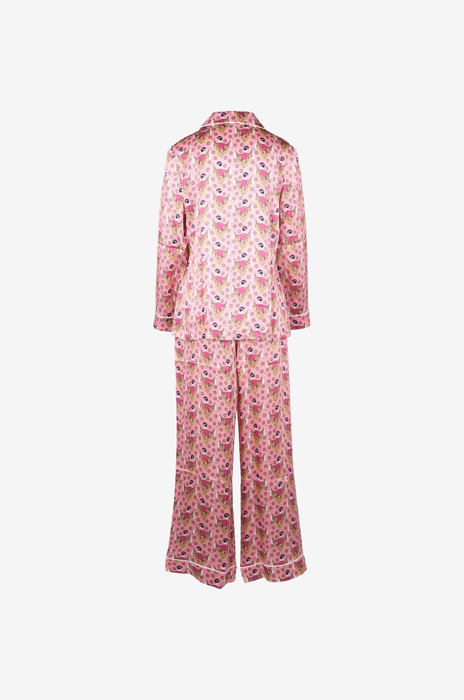 LIBERTY LONDON Set de pyjama en soie charmeuse imprimée Sweet Thing Femme ROSE 2