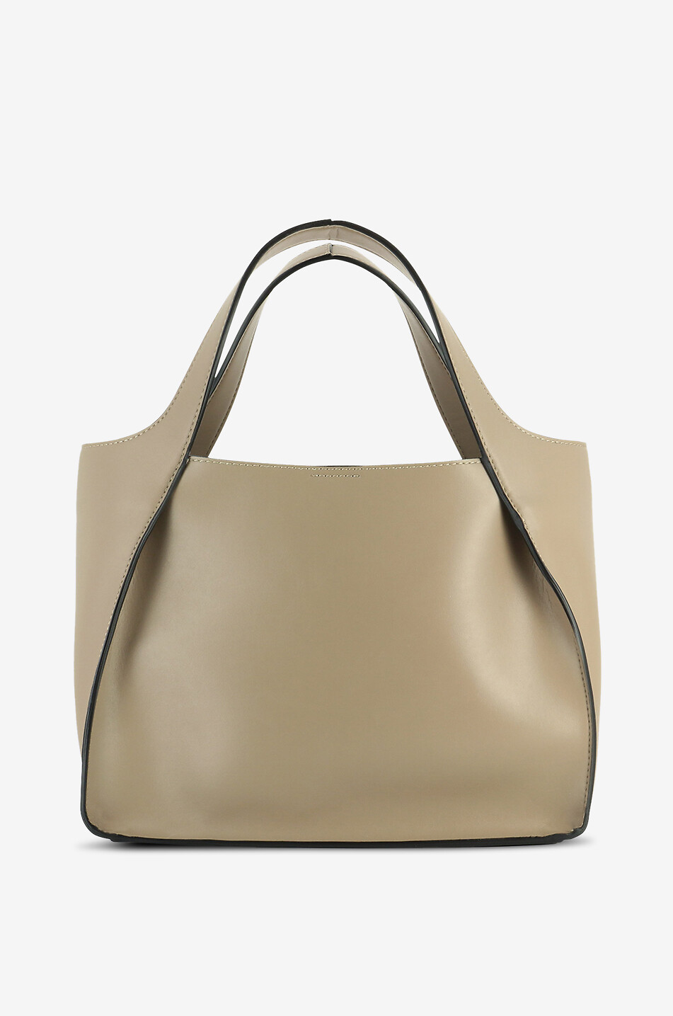 STELLA McCARTNEY Umhängetasche im Shopper-Look aus Kunstleder STELLA LOGO Damen BEIGE 3