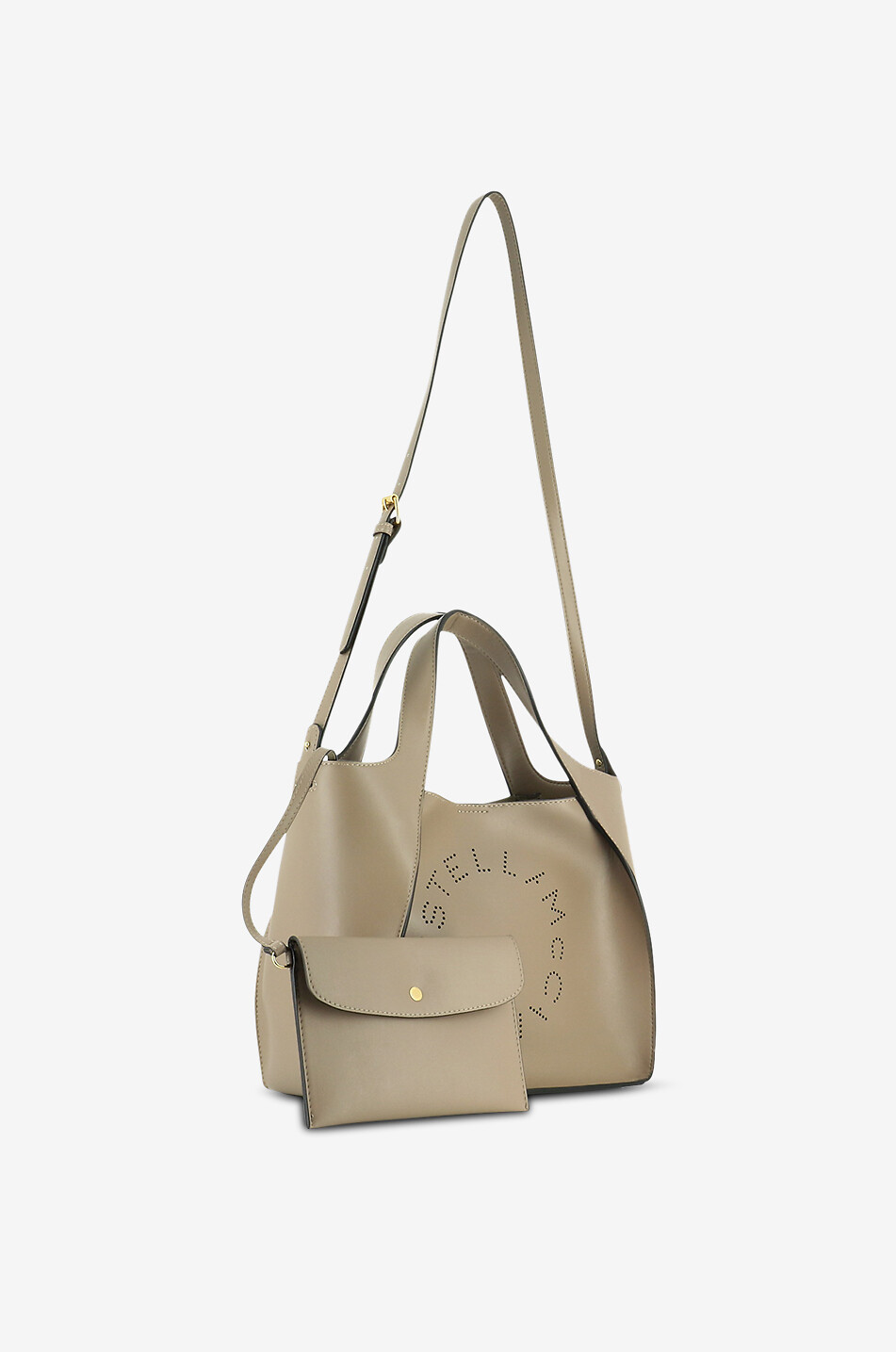 STELLA McCARTNEY Umhängetasche im Shopper-Look aus Kunstleder STELLA LOGO Damen BEIGE 5