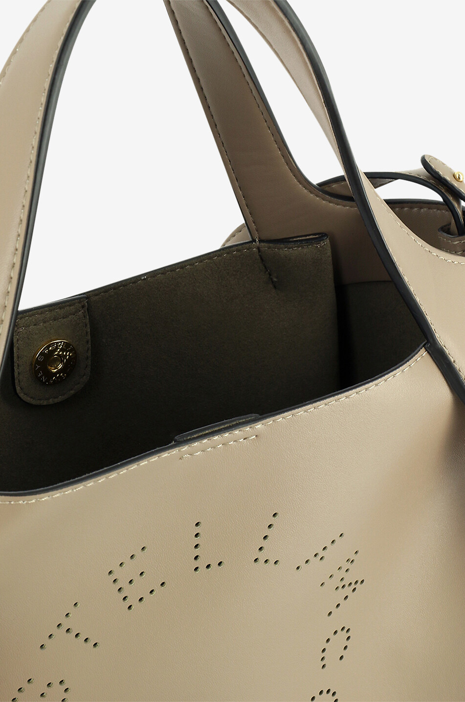 STELLA McCARTNEY Umhängetasche im Shopper-Look aus Kunstleder STELLA LOGO Damen BEIGE 6