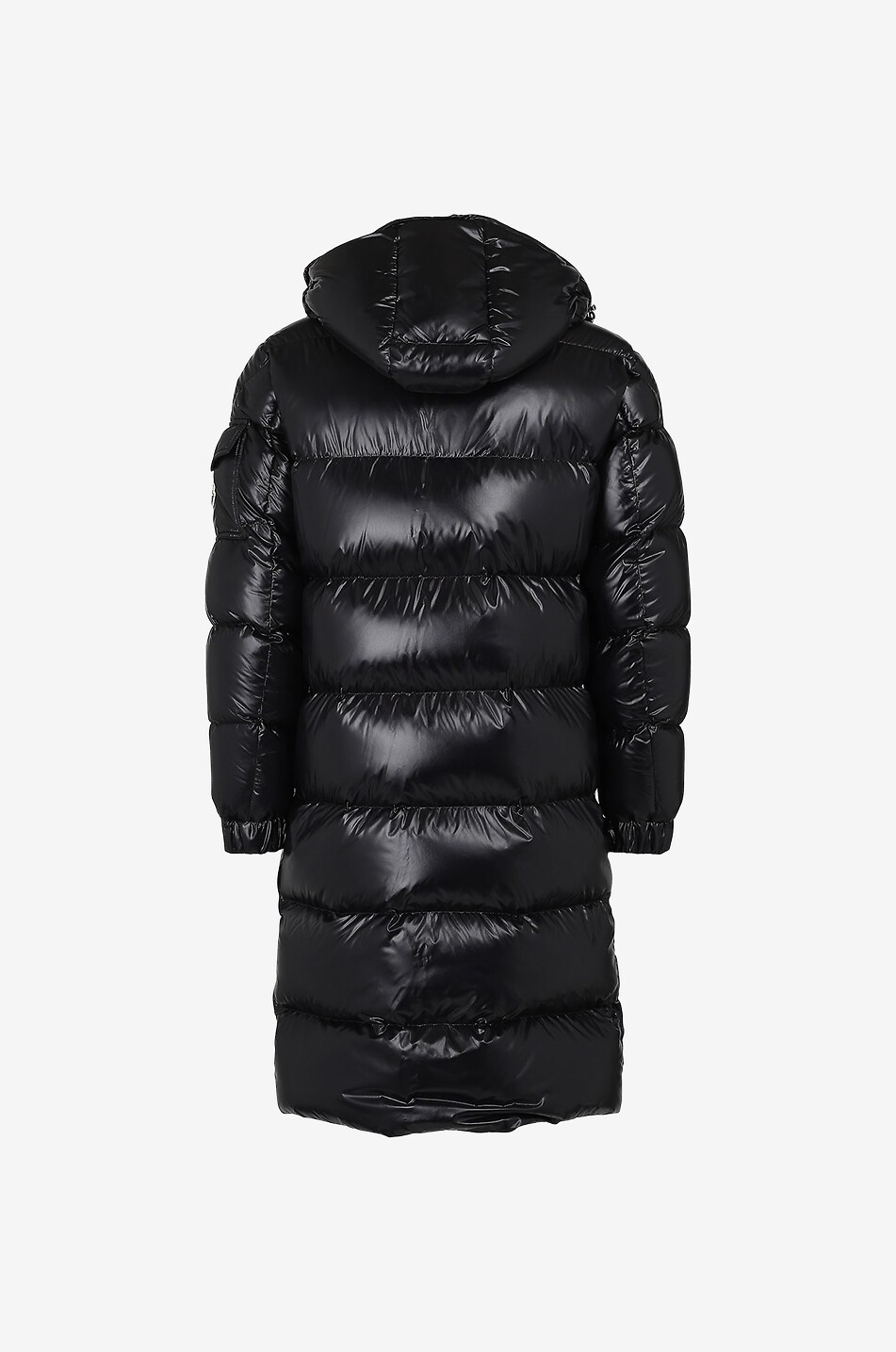 MONCLER Hanoverian long lacquered nylon down jacket Men BLACK 2