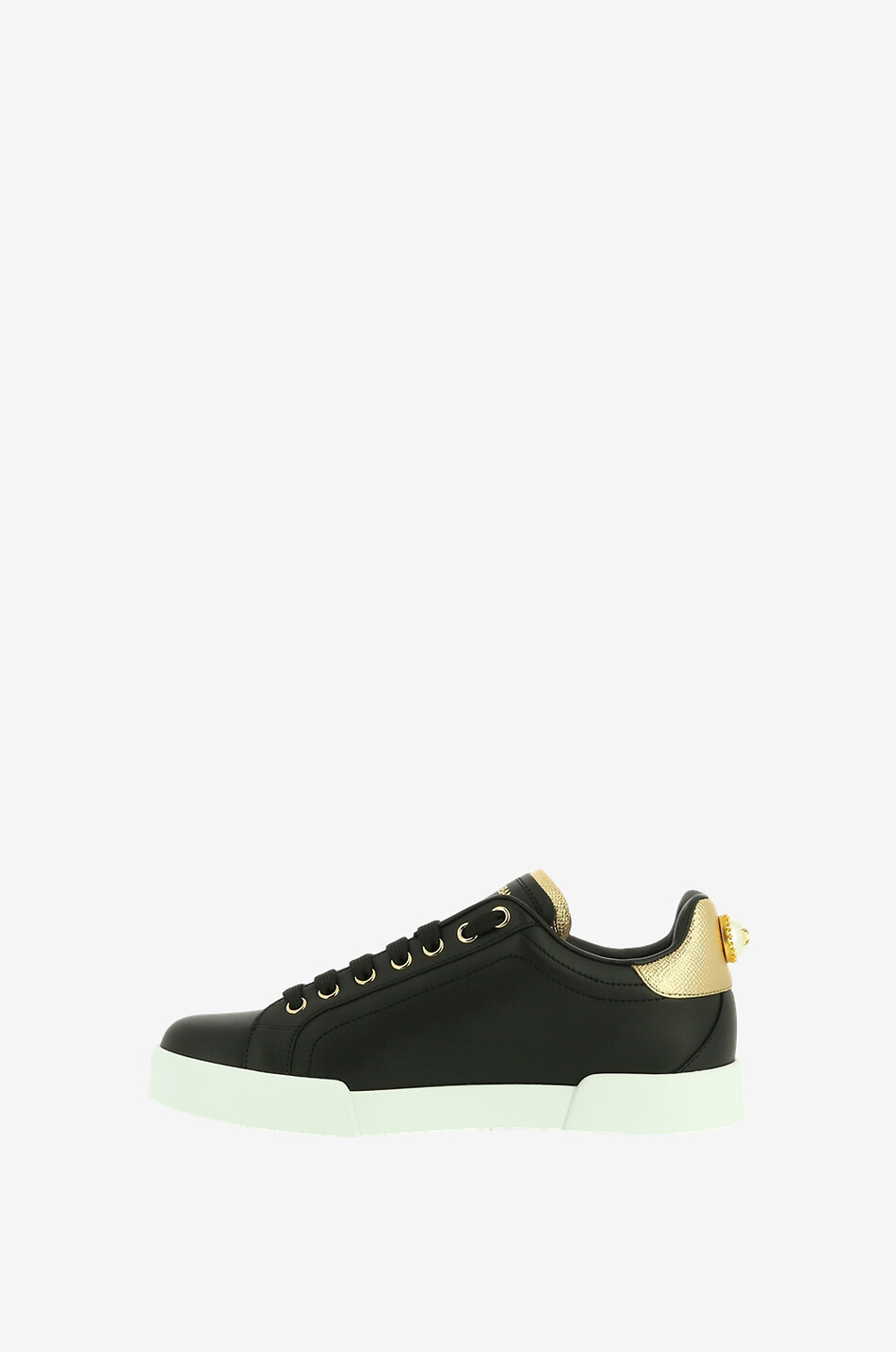 DOLCE & GABBANA Portofino Light leather low-top lace-up sneakers Women MULTI COLOURED 1 3