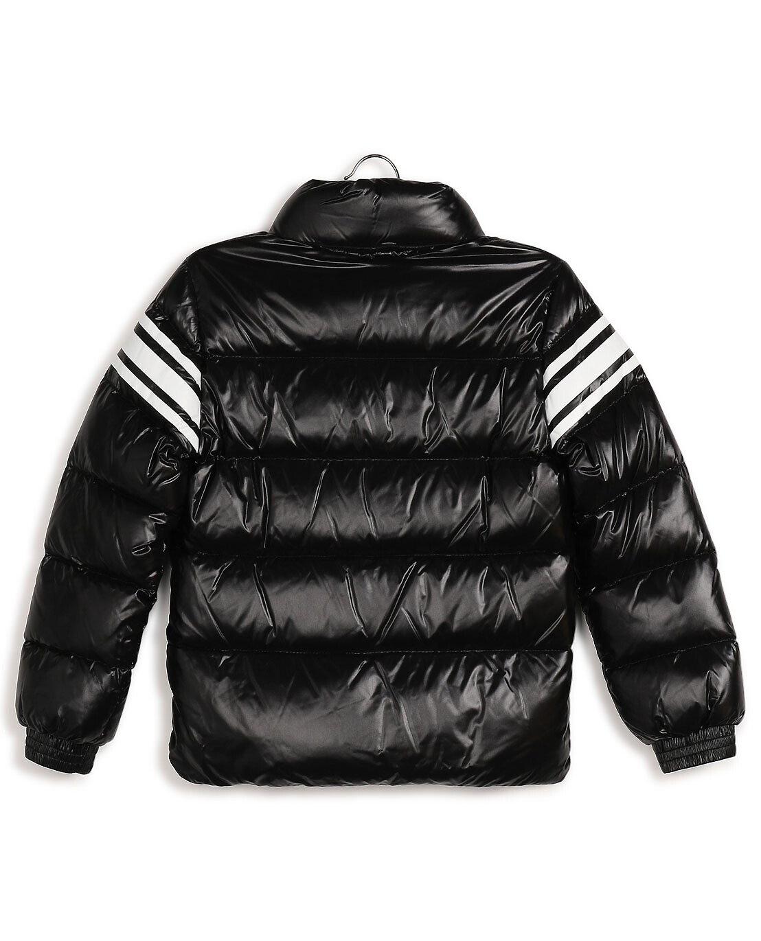 MONCLER Saise logo printed down jacket with stand-up collar  BLACK 2