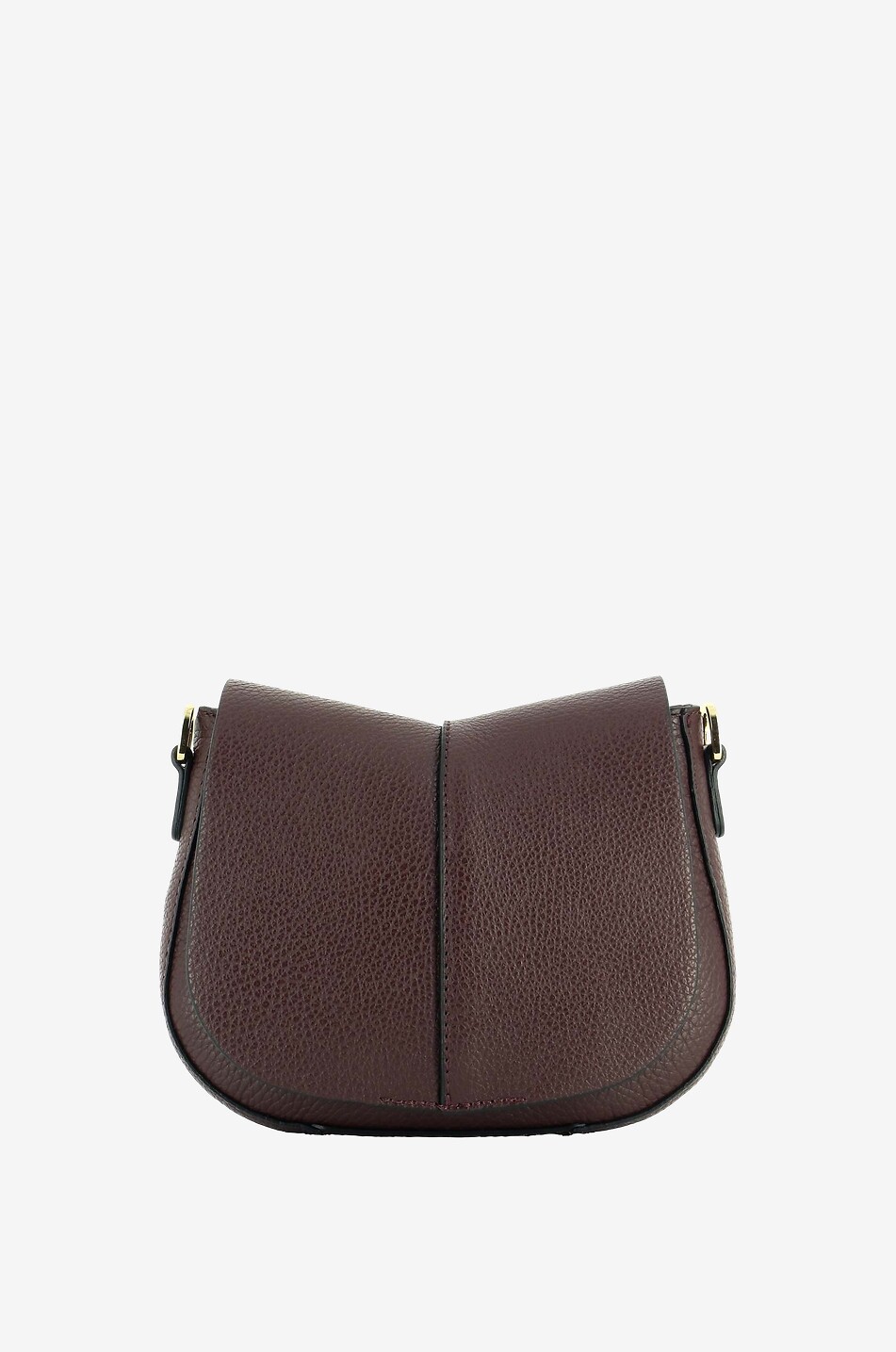 Petit sac besace en cuir grainé Helena Round