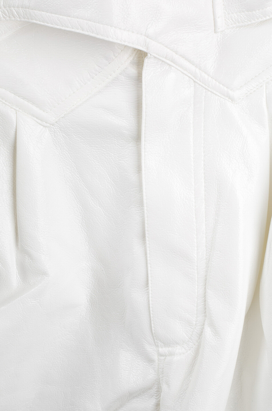 ROTATE BIRGER CHRISTENSEN Wilde Snow White vegan leather carrot trousers Women WHITE 3