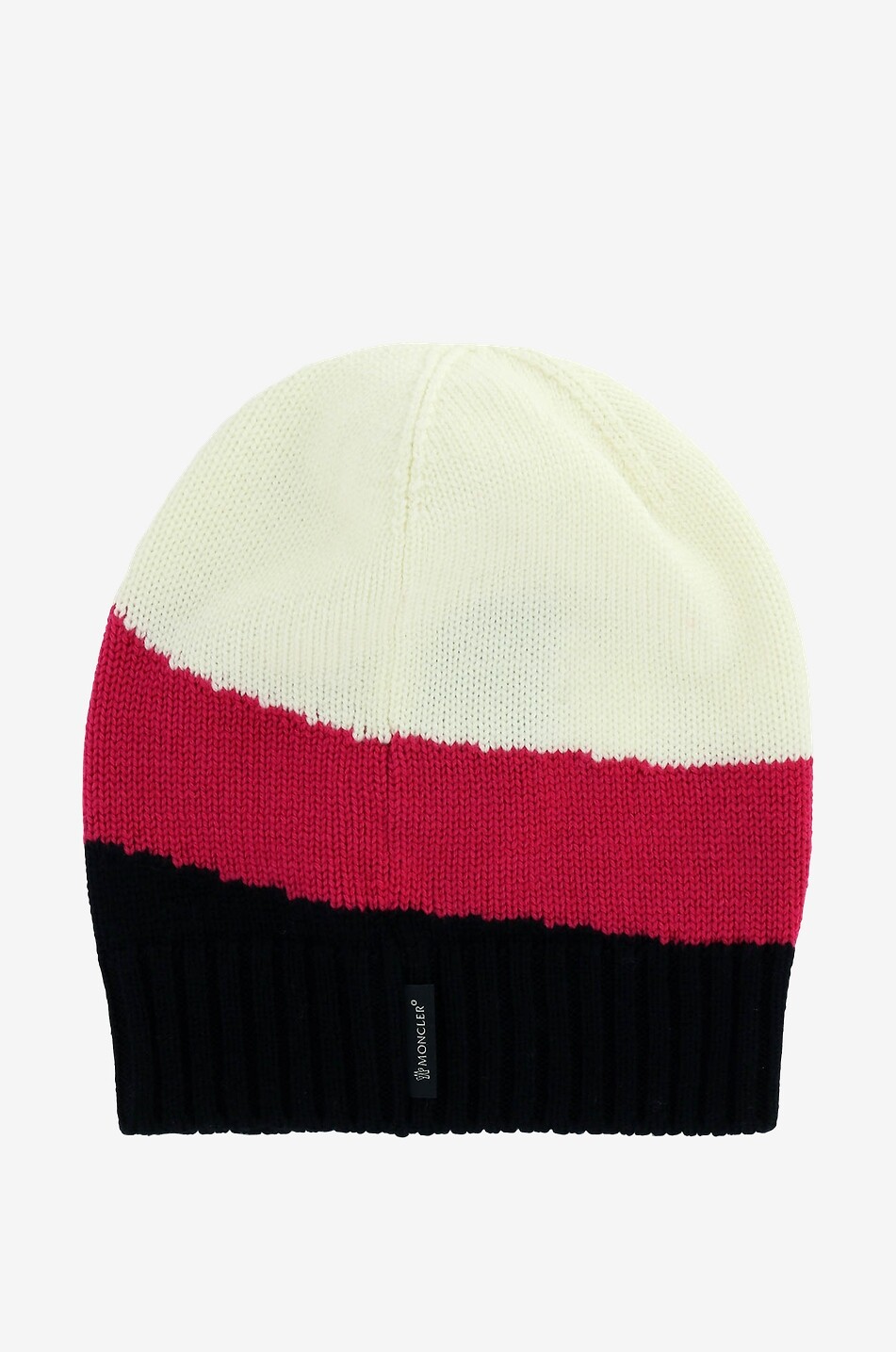 MONCLER Mütze aus Schurwolle mit Sternapplikation Mädchen WEISS 2