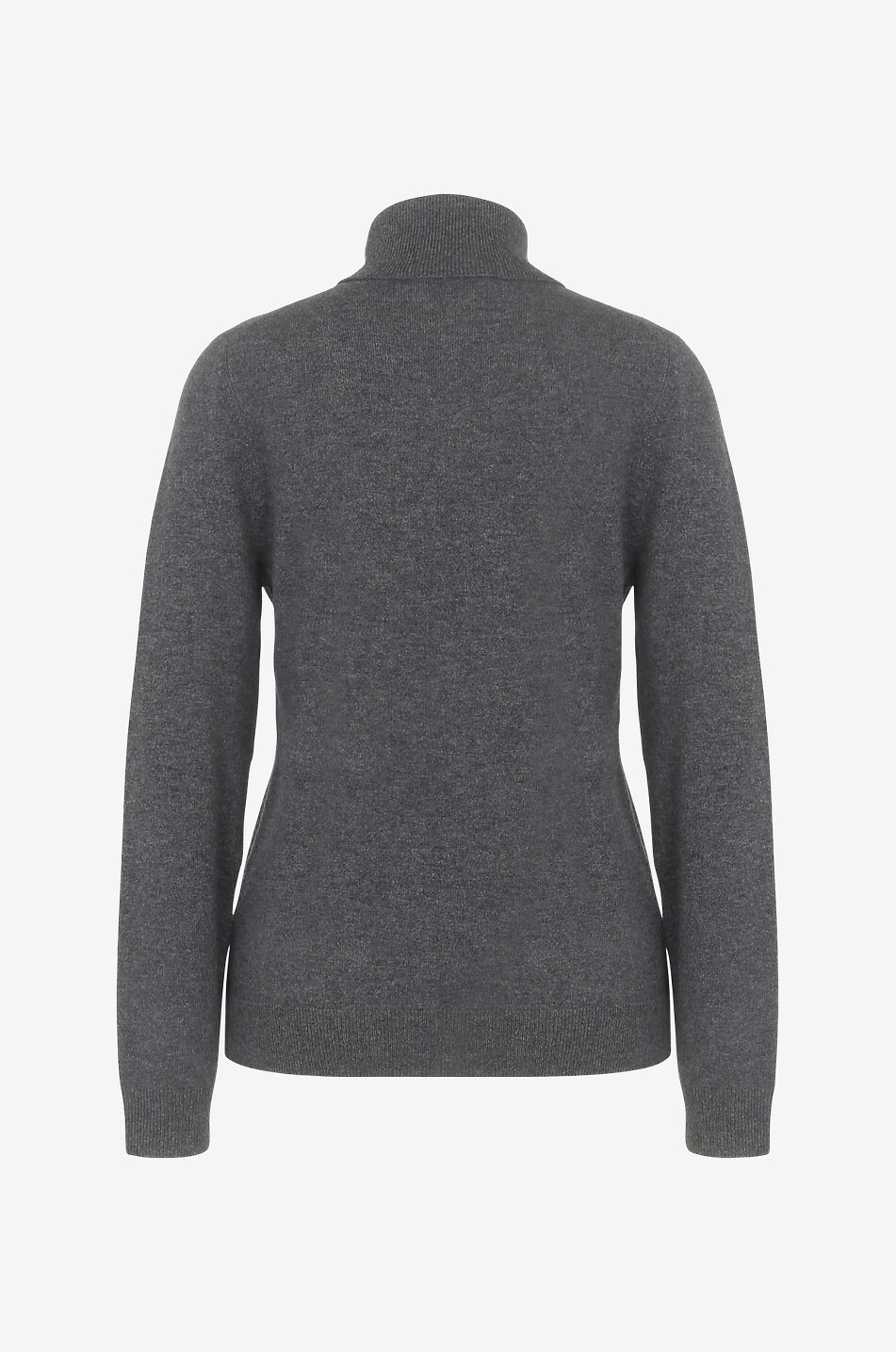 BONGENIE Fitted fine cashmere turtleneck jumper Women MEDIUM GREY 2