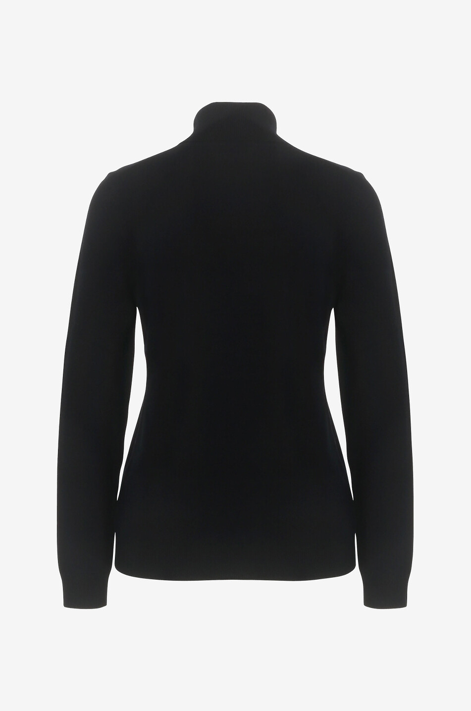 BONGENIE Fitted fine cashmere turtleneck jumper Women BLACK 2