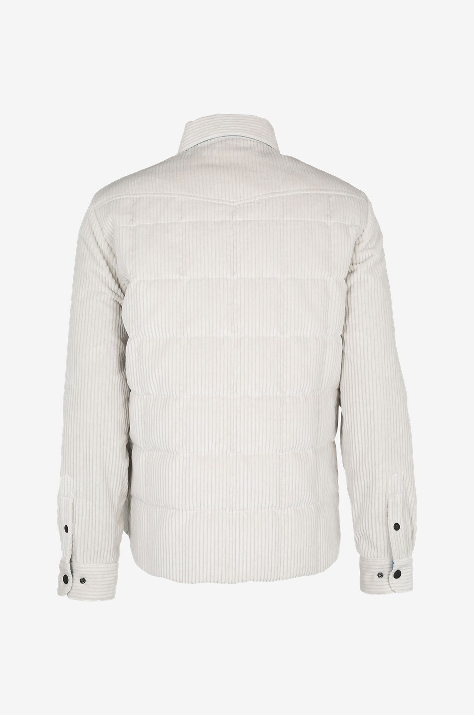 MONCLER Corduroy lined jacket Men EGGSHELL 2