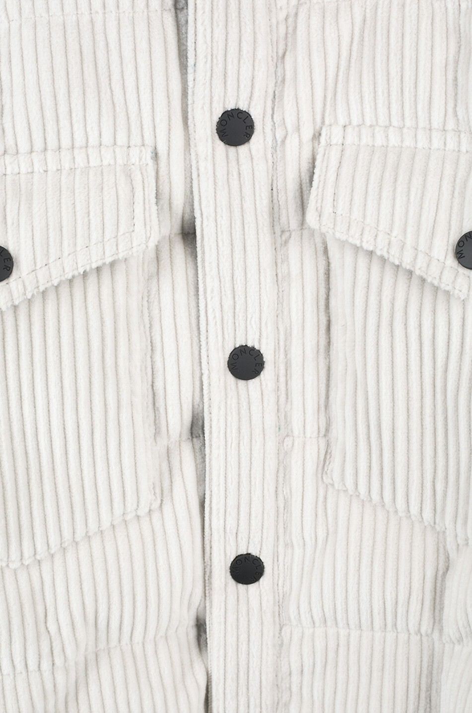 MONCLER Corduroy lined jacket Men EGGSHELL 3