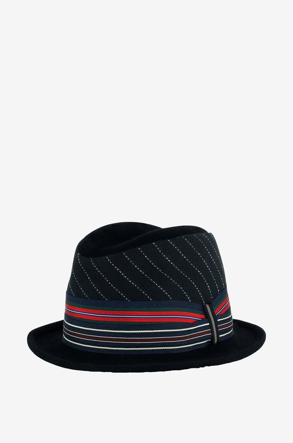 GREVI Chapeau Trilby en feutre de lapin Femme NOIR 2