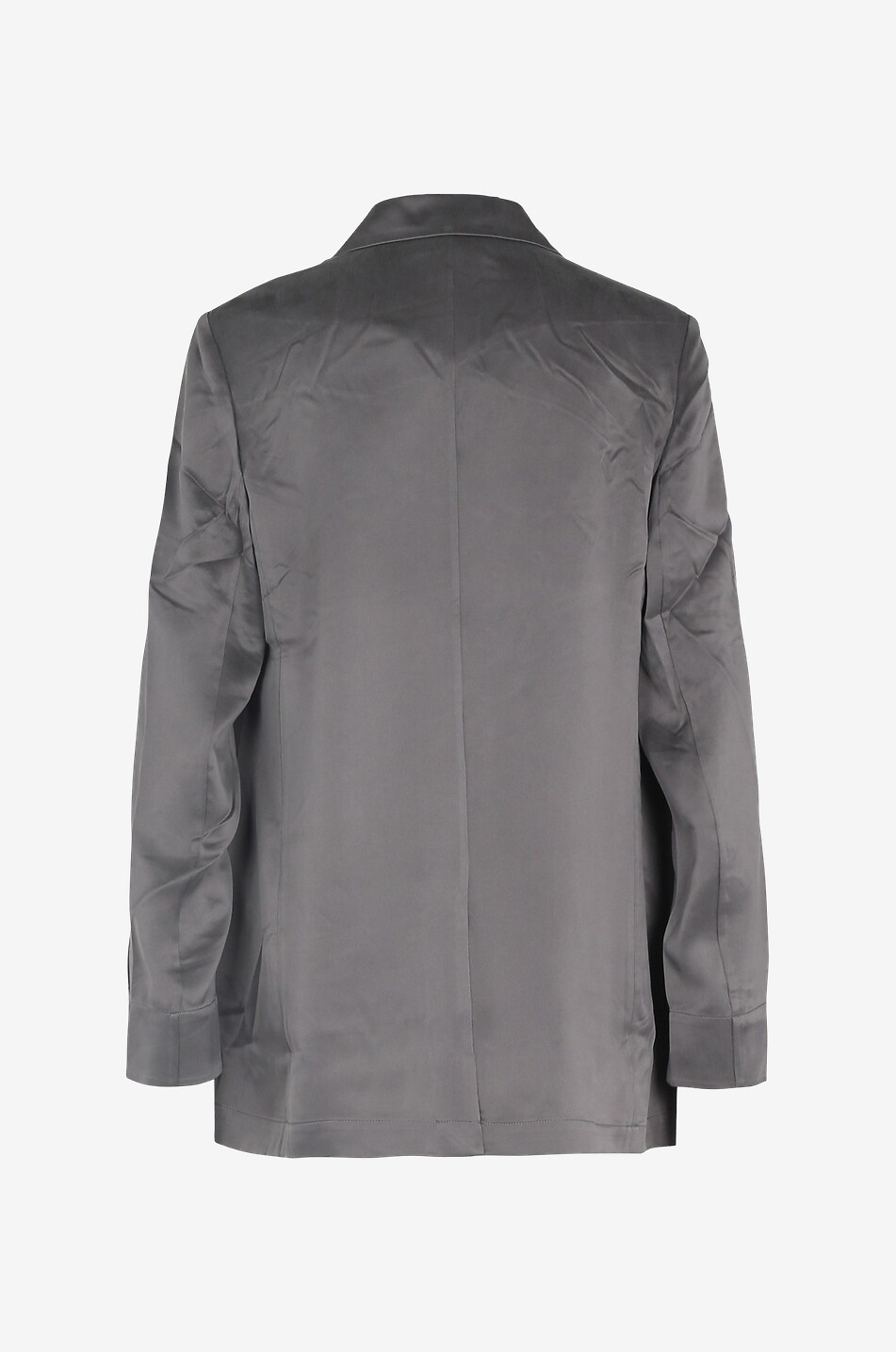 HERZEN'S ANGELEGENHE Blazer à boutonnière simple en soie sauvage Femme GRIS 2