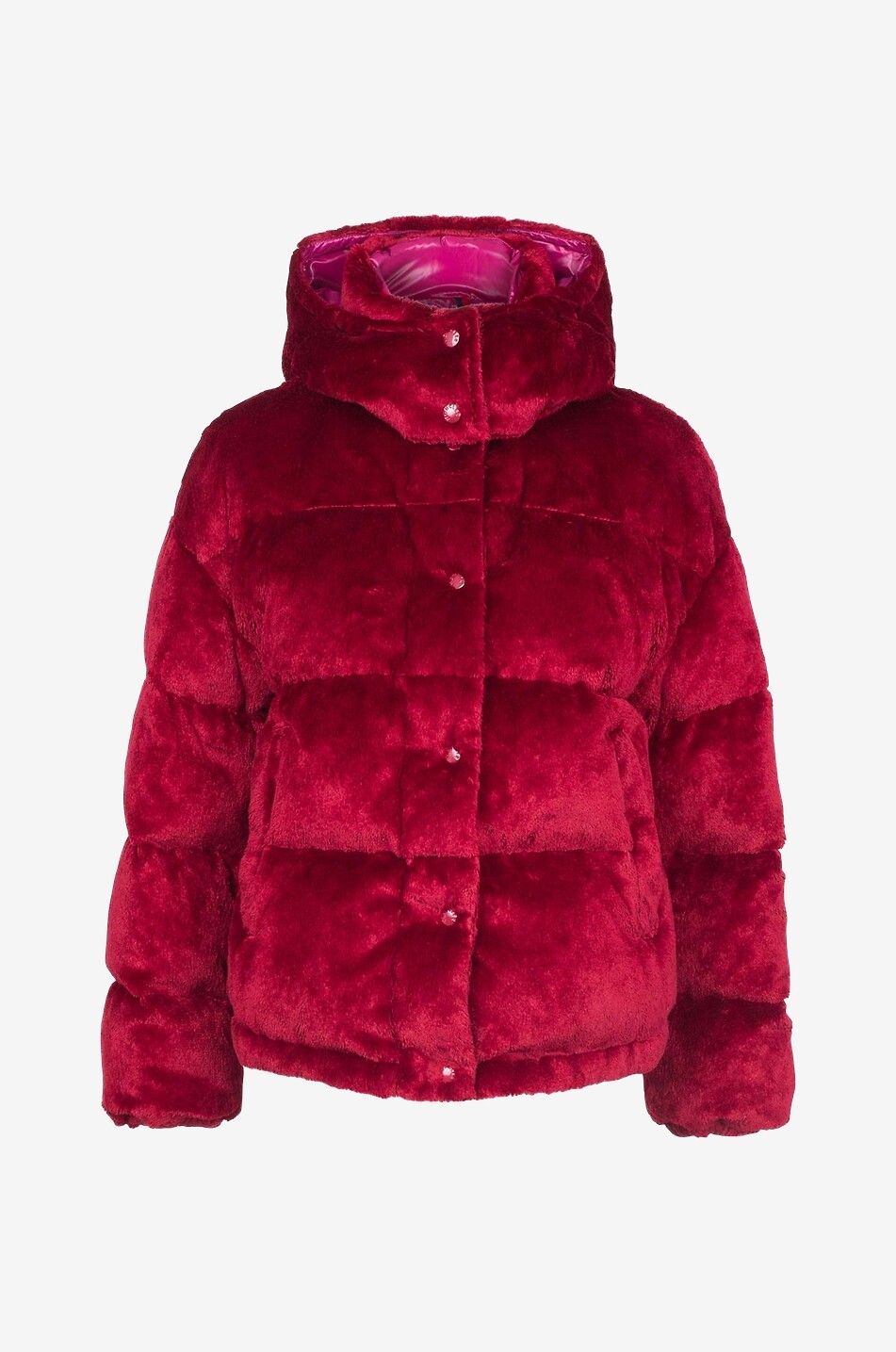 Doudoune boxy en peluche Daos