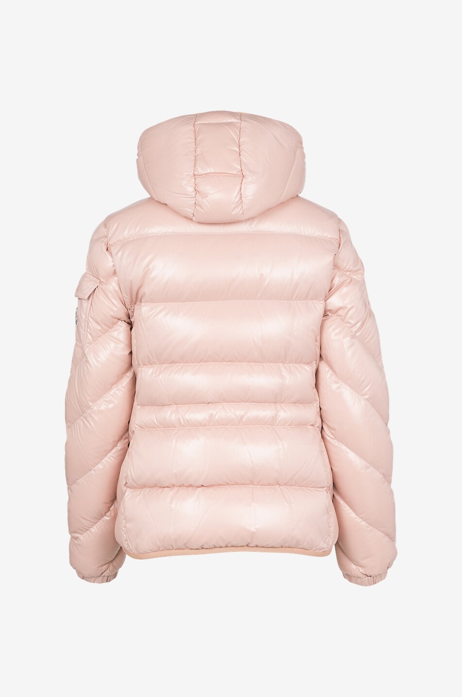 MONCLER Brouel cinched down jacket in lacquered nylon Women LIGHT PINK 2