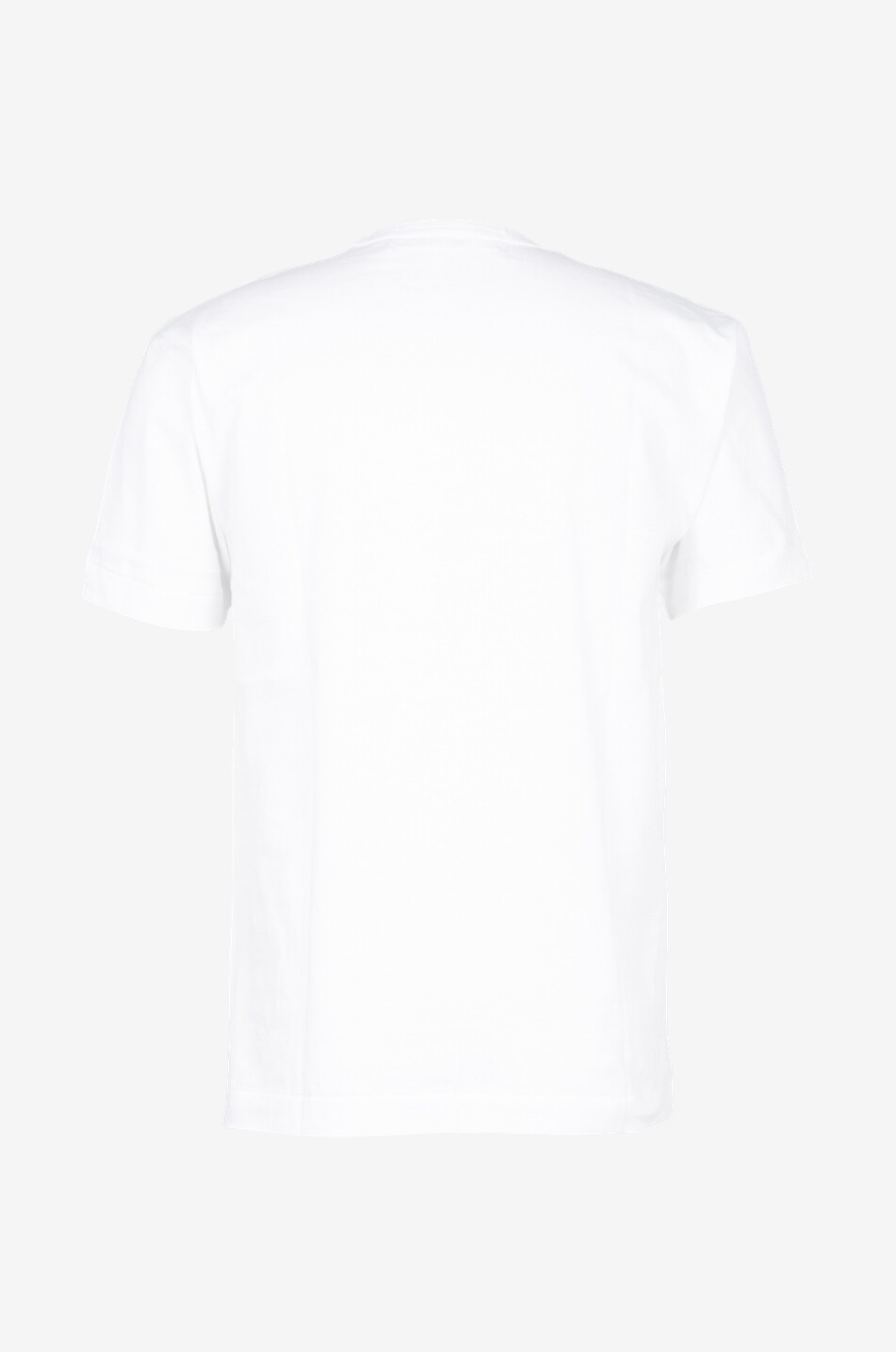 COMME DES GARCONS PLAY Kurzarm-T-Shirt mit grossem schwarzem Herzprint Herren WEISS 2