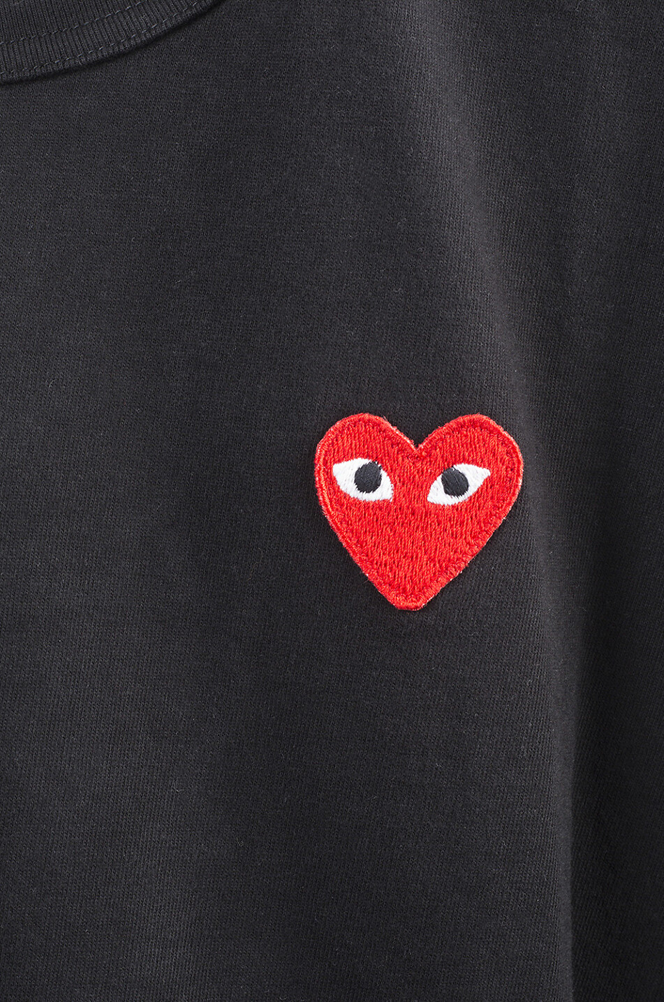 Cotton T shirt with heart patch COMME DES GARCONS PLAY Bongenie