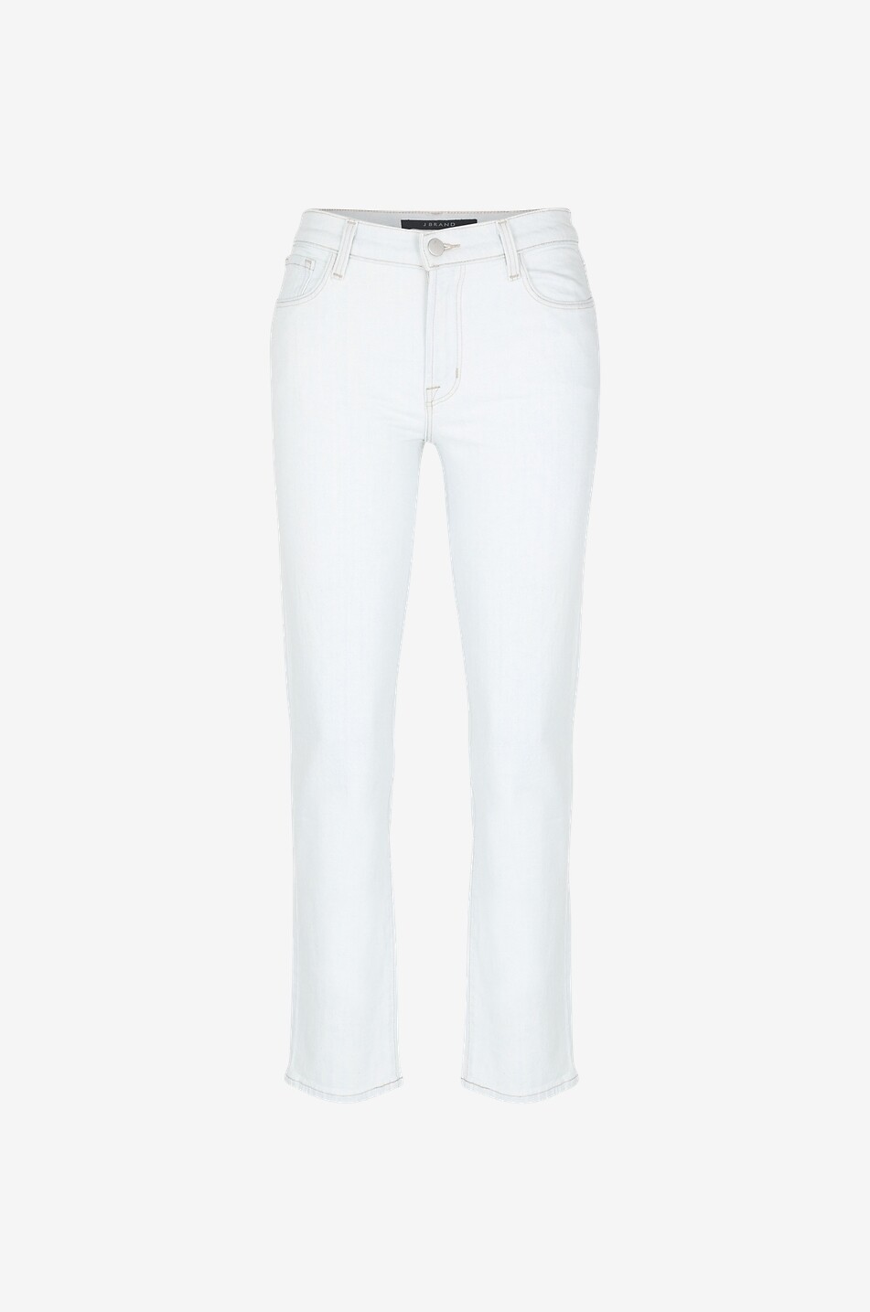 J BRAND Jean droit en coton et lin Adele Visionary Femme BLEU CLAIR 1