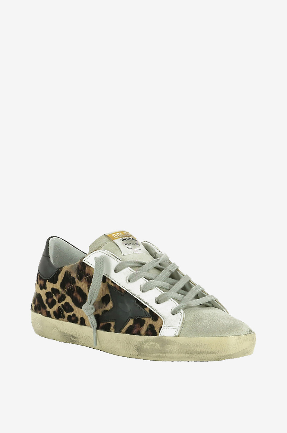 Super-Star leopard print calf hair leather sneakers