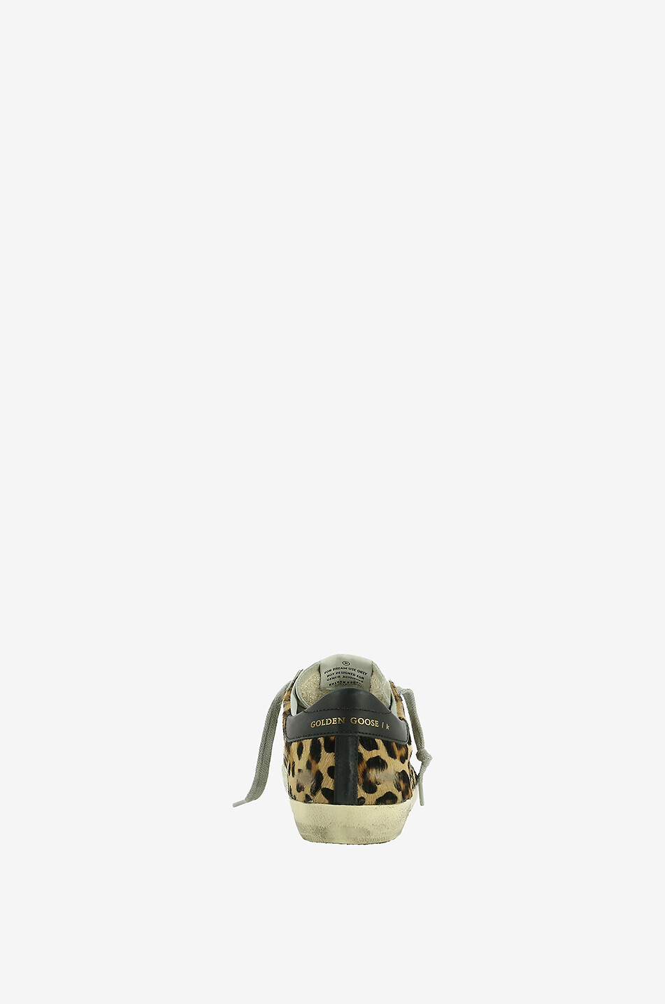 GOLDEN GOOSE Sneakers aus Kalbshaar-Leder mit Leo-Print Super-Star Damen BRAUN 4