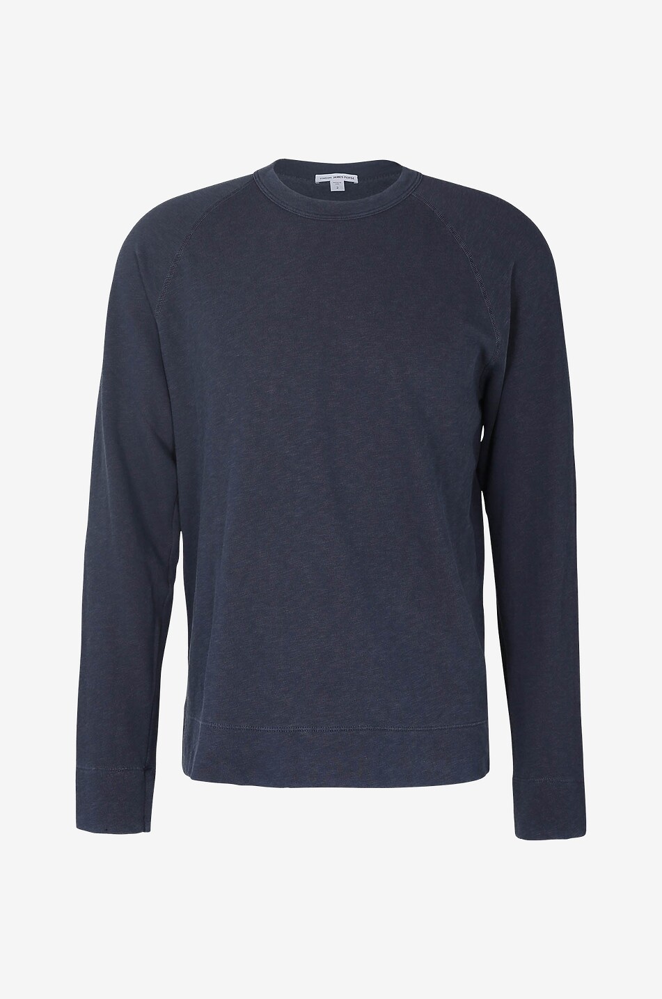 Slub jersey round neck sweatshirt