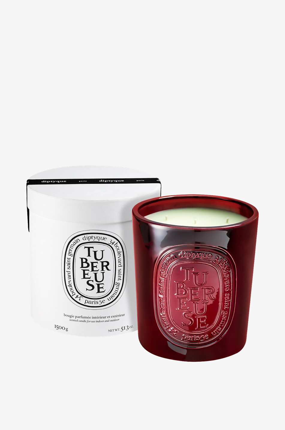 DIPTYQUE Duftkerze für Innen und Aussen Tubéreuse Haus ROT 2