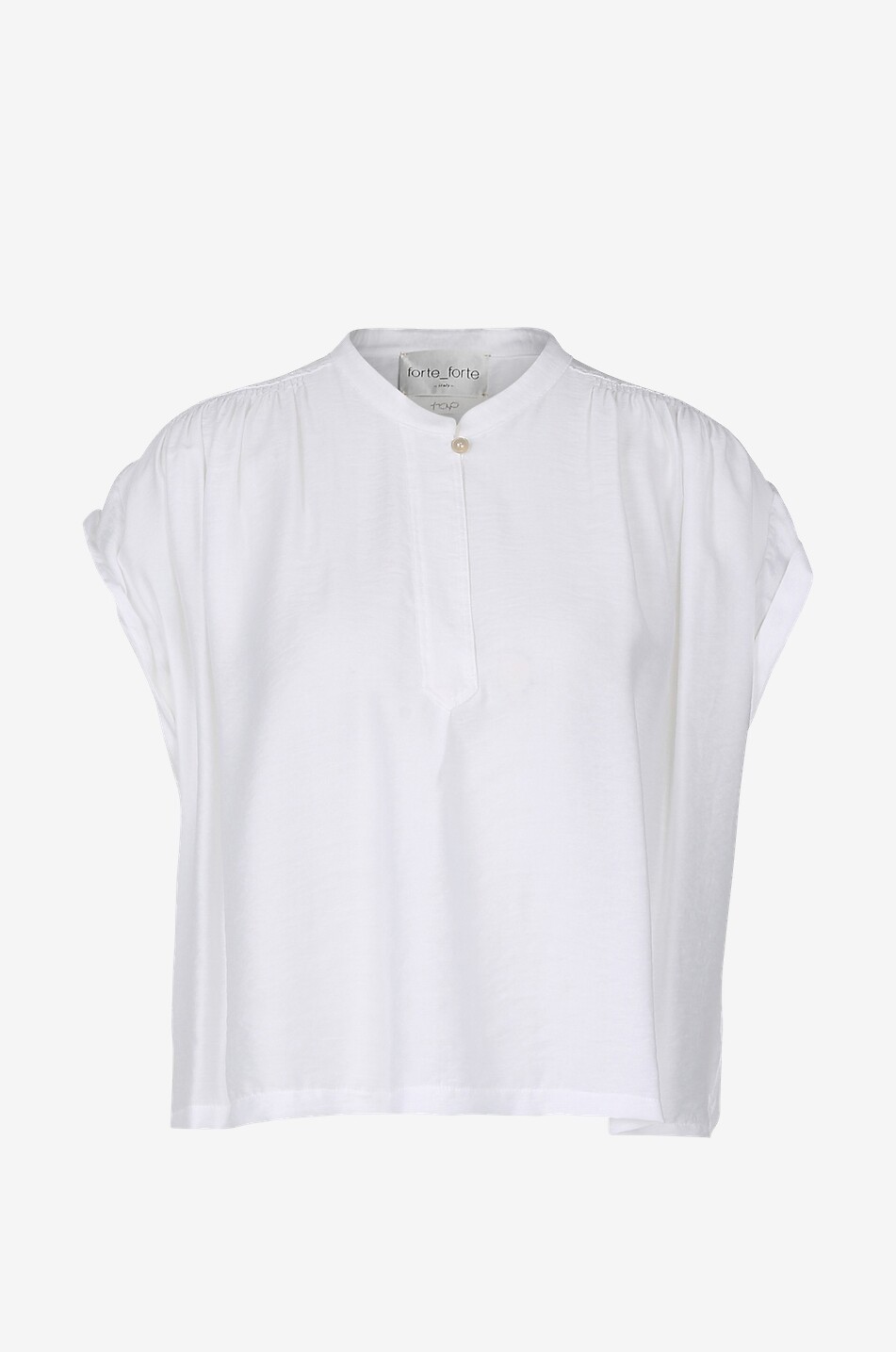 FORTE FORTE Modal twill boxy top Women WHITE 1